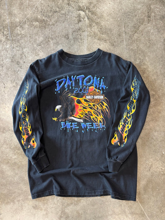Vintage Harley Davidson Dayton Bike week long sleeve size large