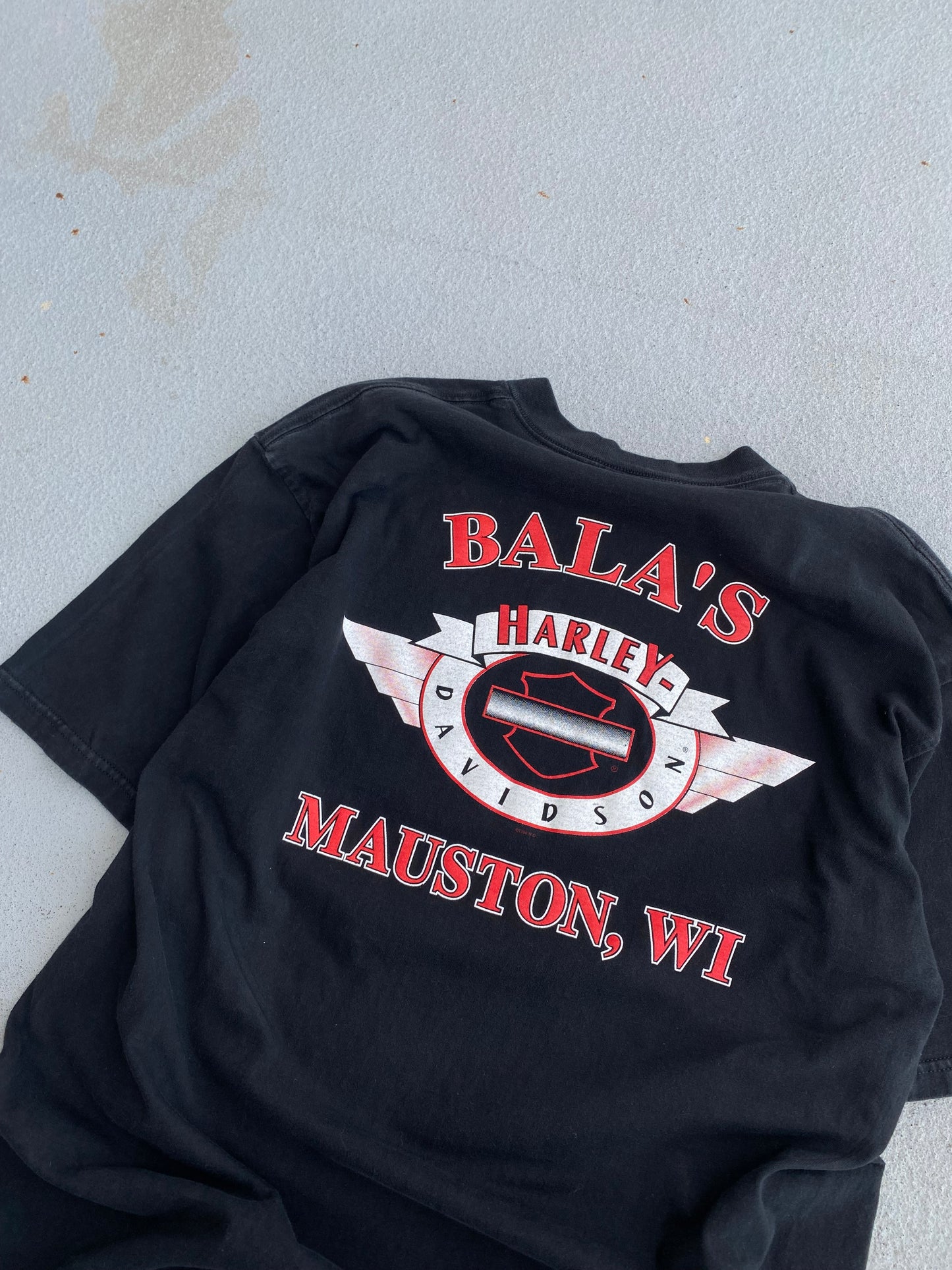 Vintage Harley Davidson Flame Eagle shirt Size XXL