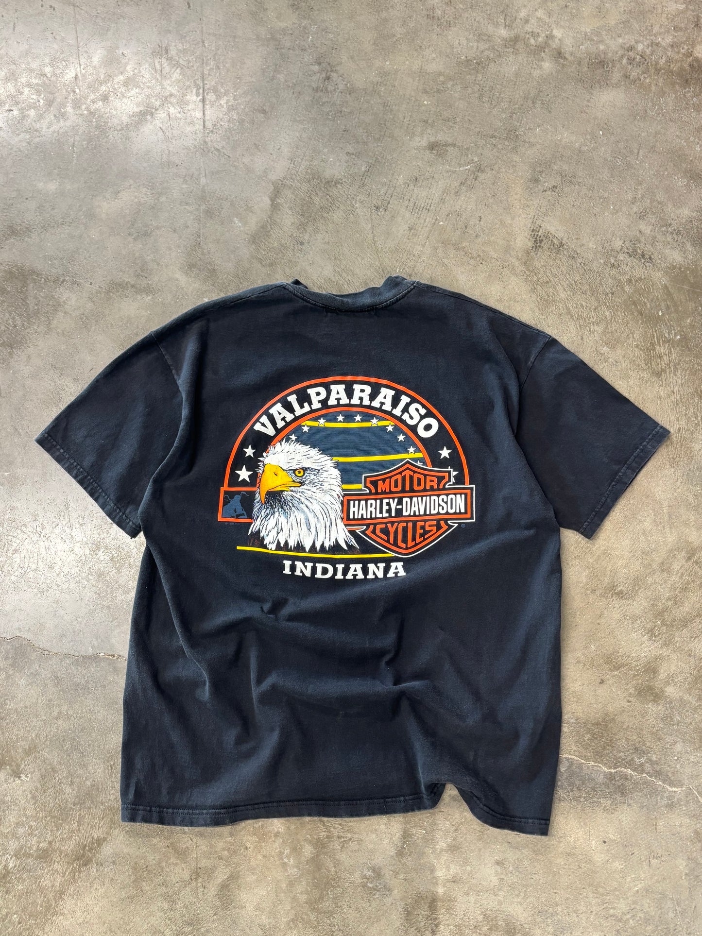 Vintage Harley Davidson V flame size extra large