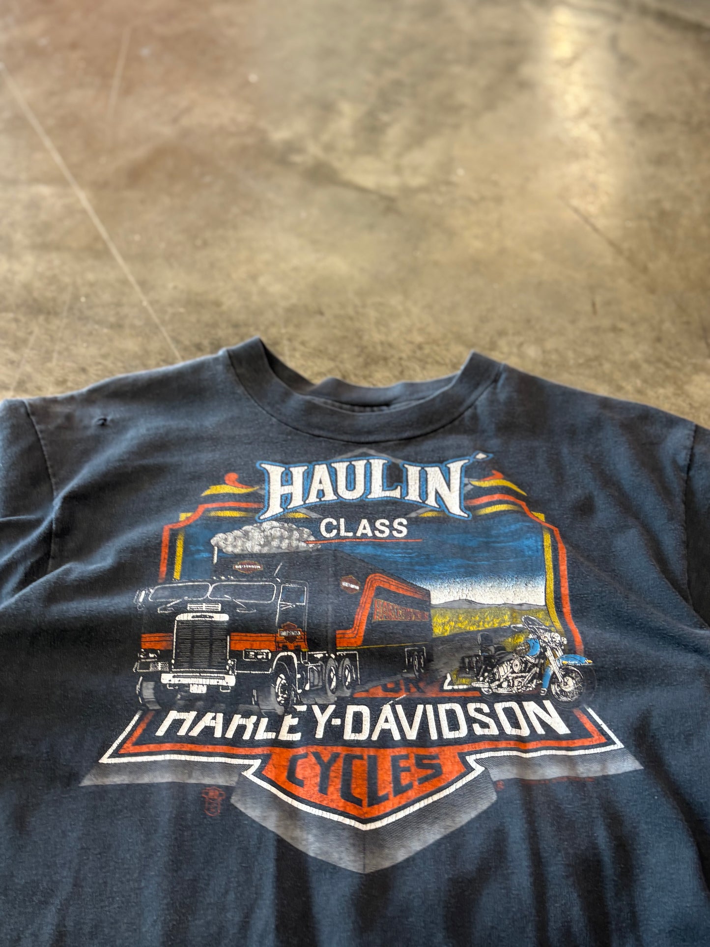 Vintage Harley Davidson haulin class shirt size large