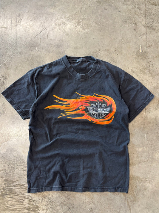 Vintage Harley Davidson flame ball shirt size small