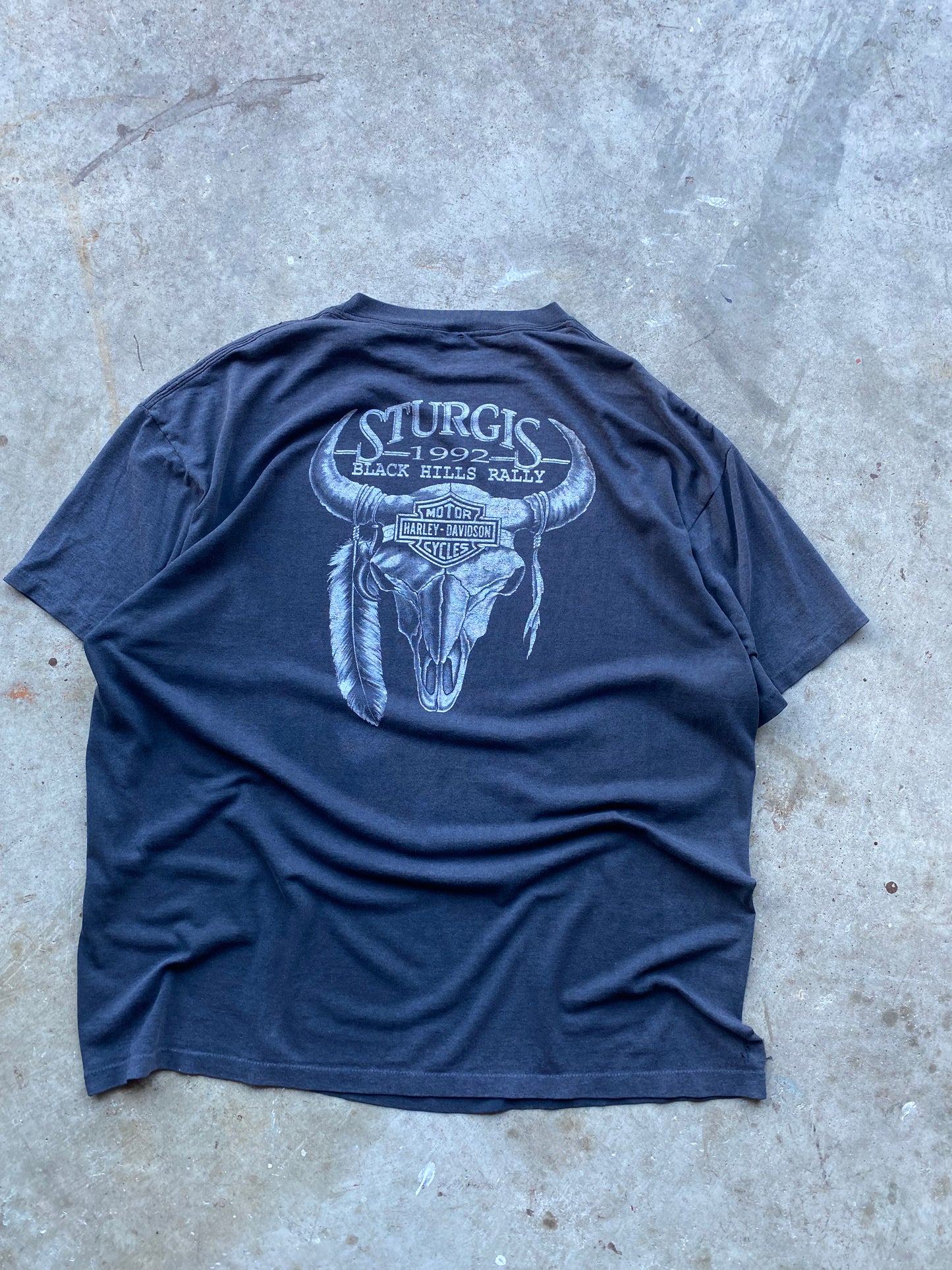 Vintage Harley Davidson 3d Emblem Eagle shirt size XXL
