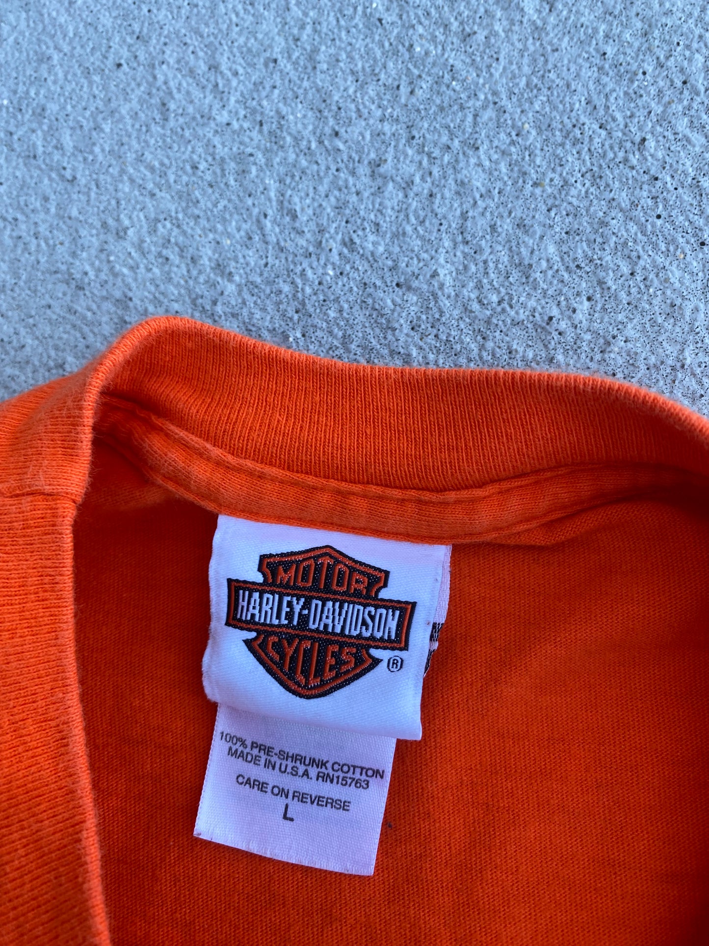 Harley Orange Flame Long Sleeve size medium