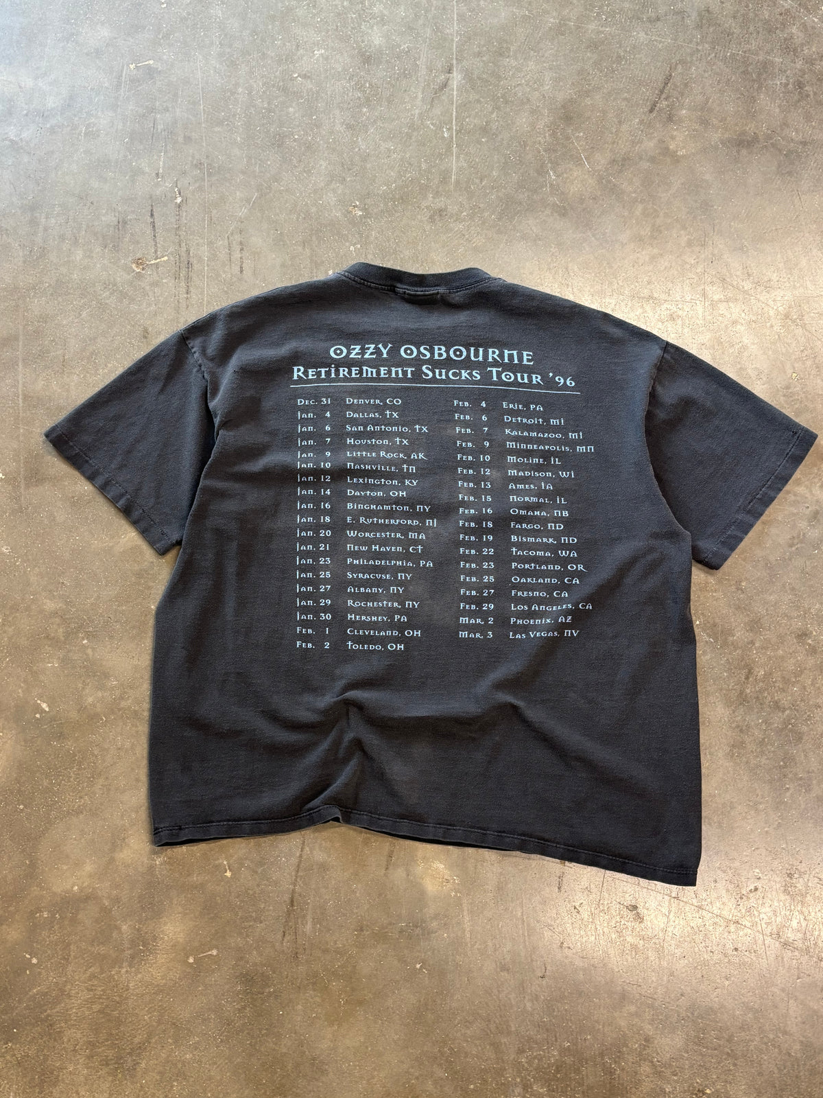 Vintage Ozzy Osbourne Retirement tour shirt size extra large