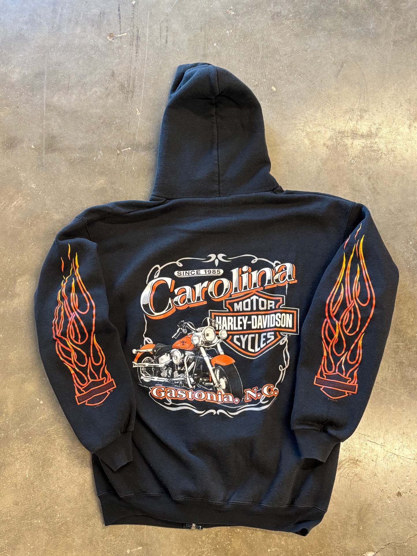 Vintage Harley Davidson Zip up hoodie size large