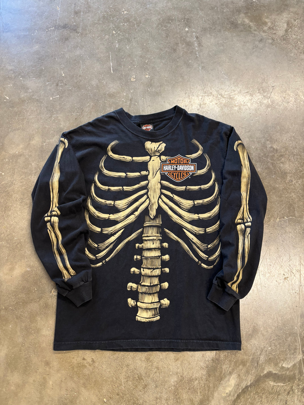 Harley Davidson Skeleton shirt size large