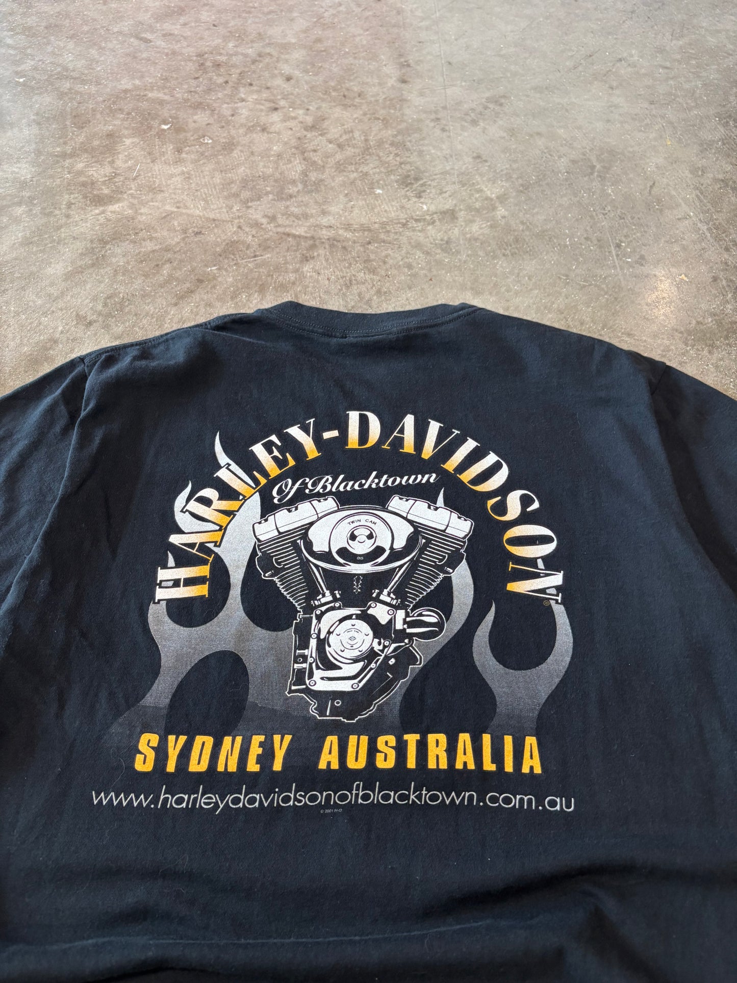 Vintage Harley Davidson Flaming Eagle shirt size extra large