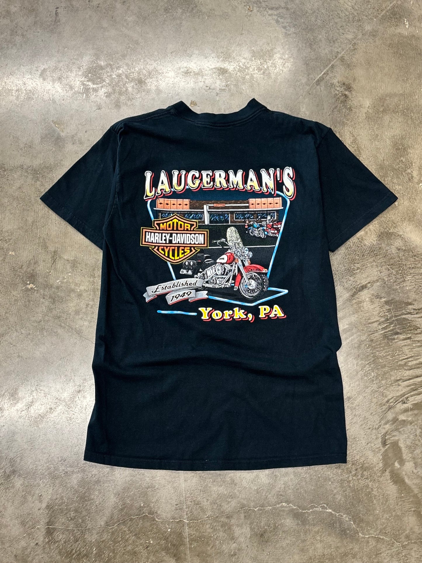 Vintage Harley Davidson Flame ball shirt size large