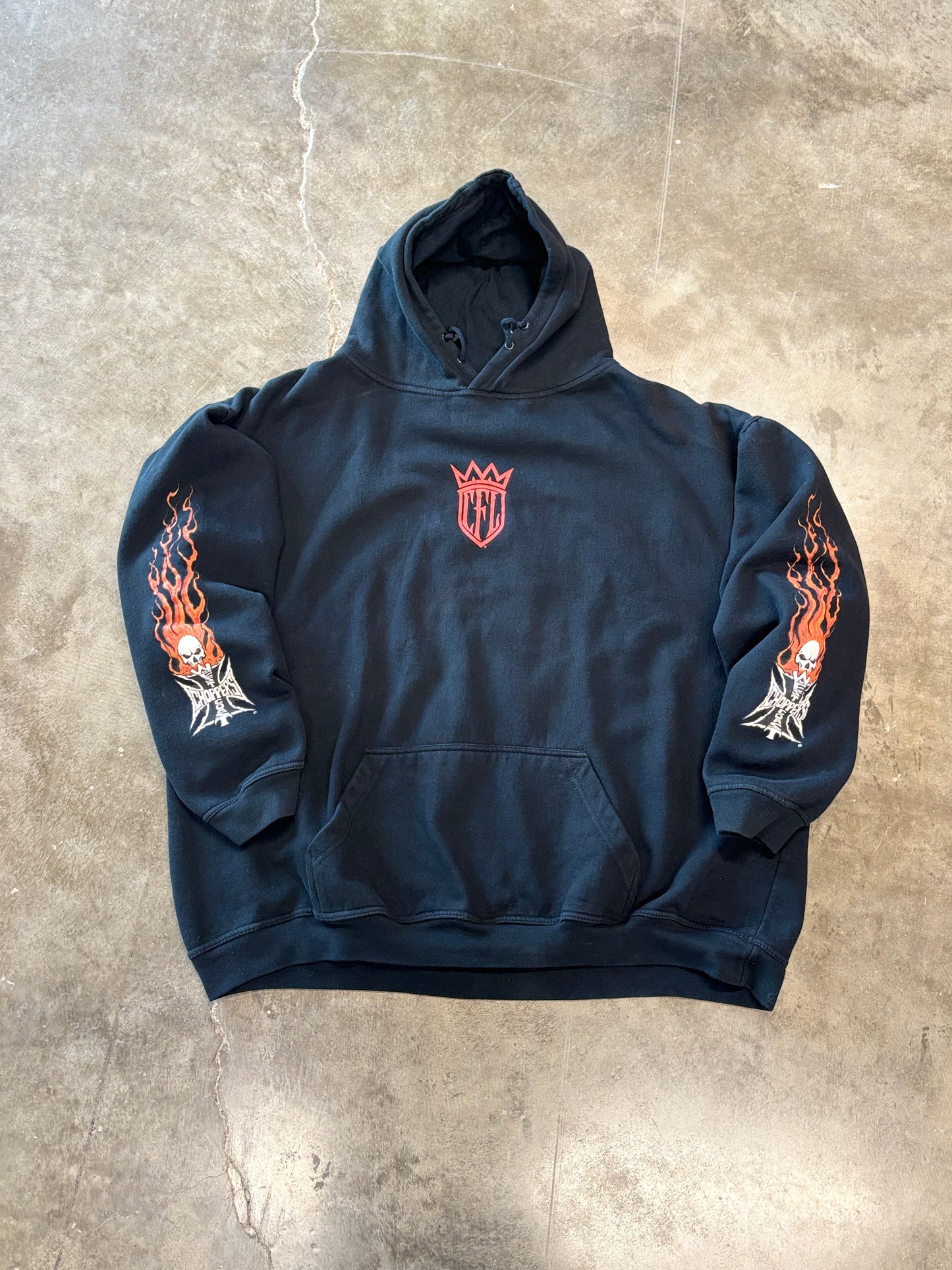 Vintage West Coast choppers CFL hoodie size xxl