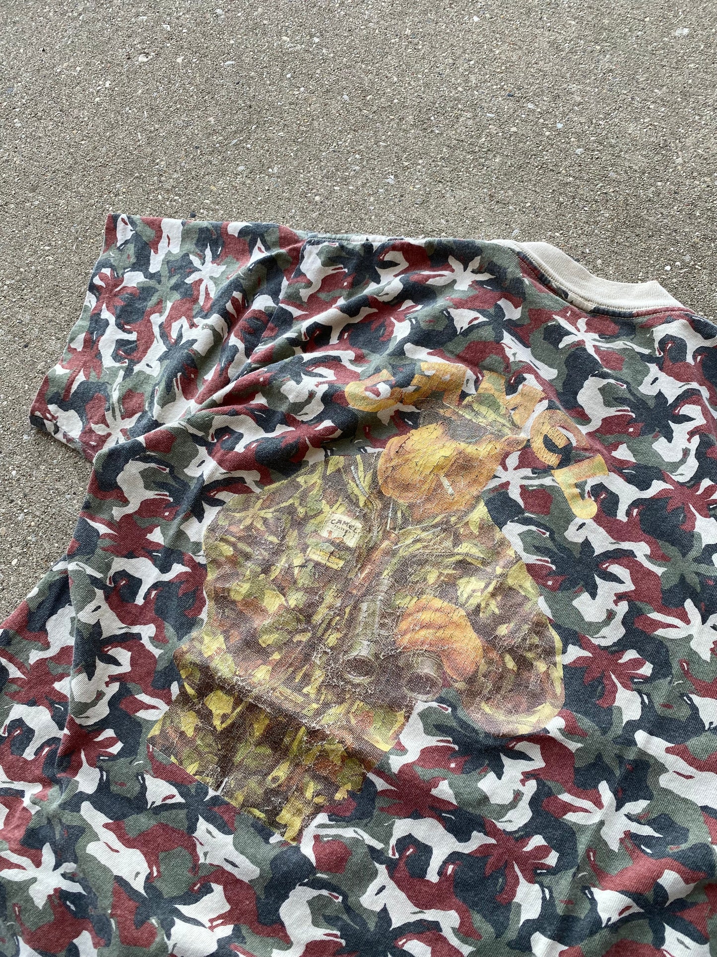 Vintage Camel Camo Pocket Shirt Size Large