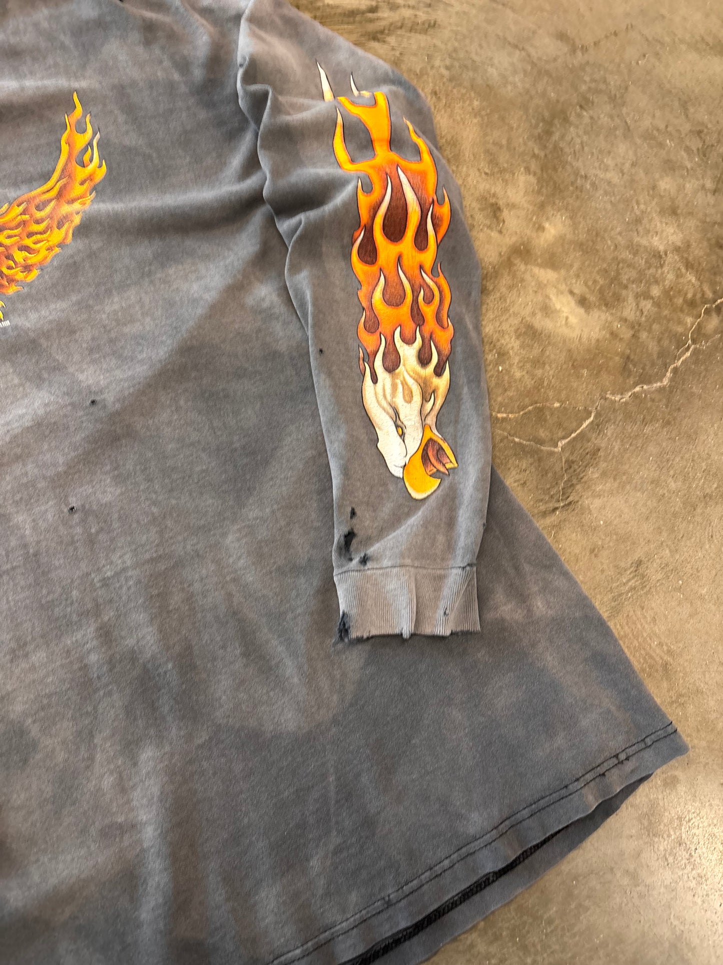 Vintage Street Smoked Flaming Eagle shirt size XL