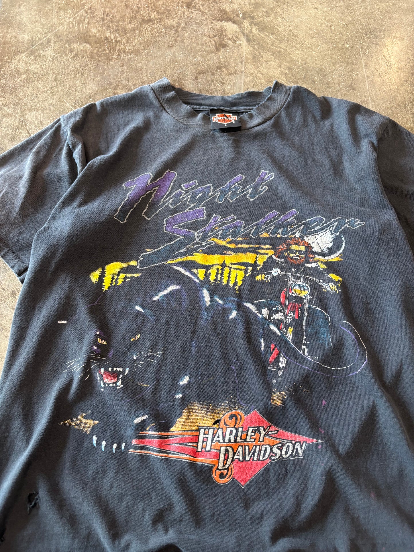 Vintage Harley Davidson Night Stalker shirt size large
