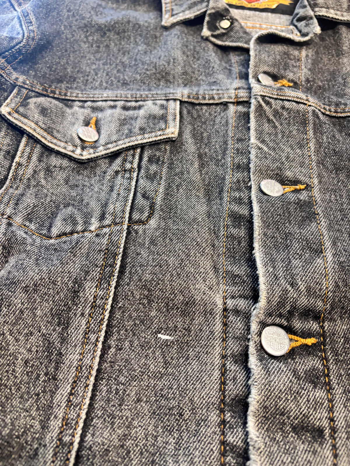 Vintage Harley Davidson Denim Jacket size large