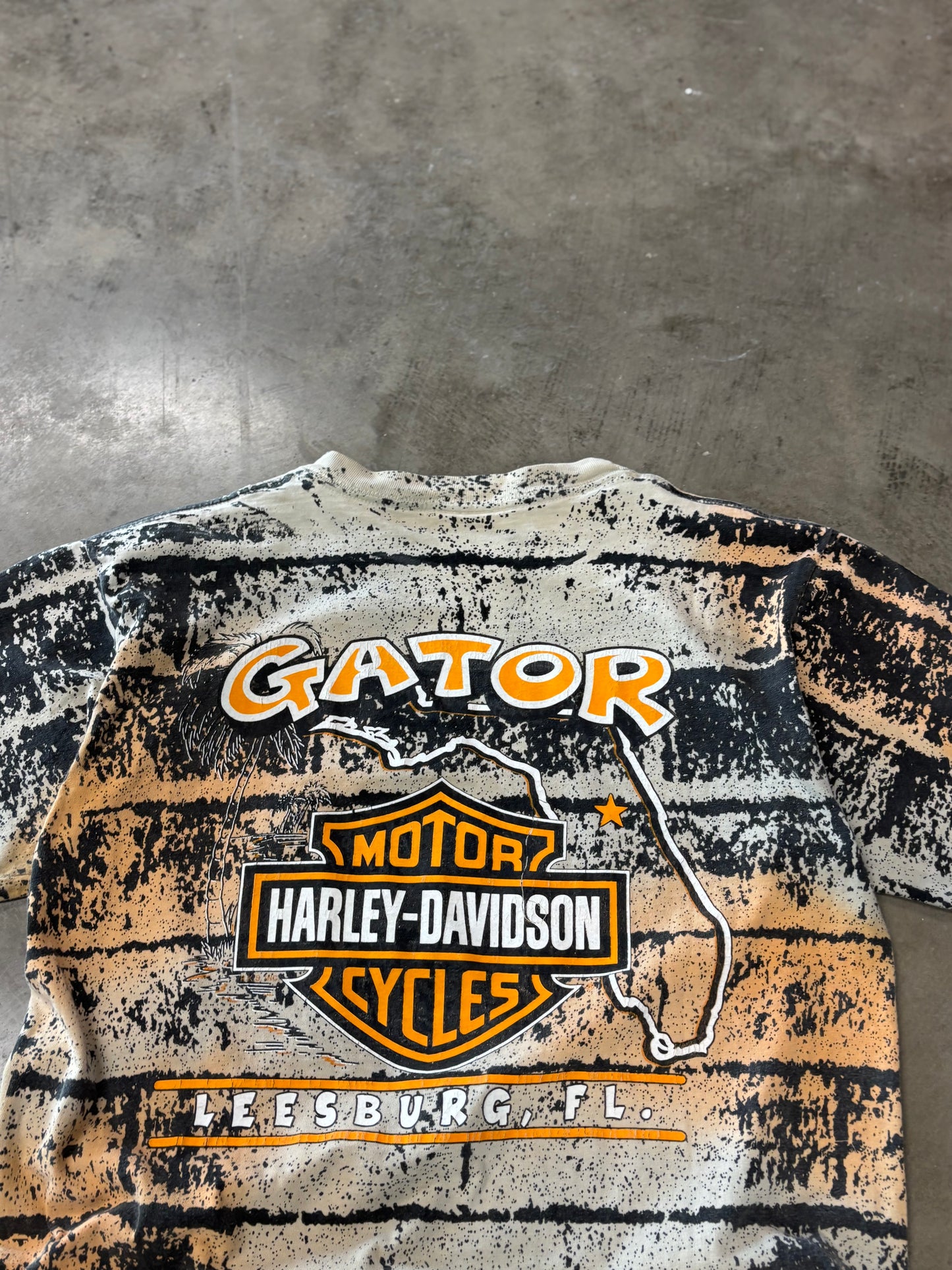 Vintage Harley Davidson Sam blaze aop size large