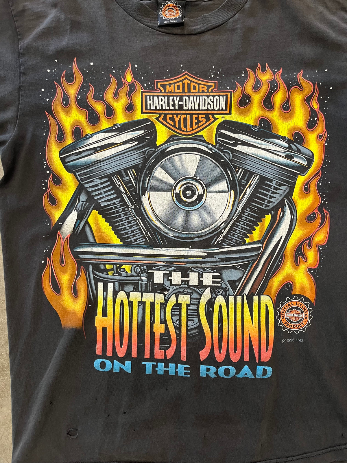 Vintage Harley Davidson hottest sound on the road shirt size large