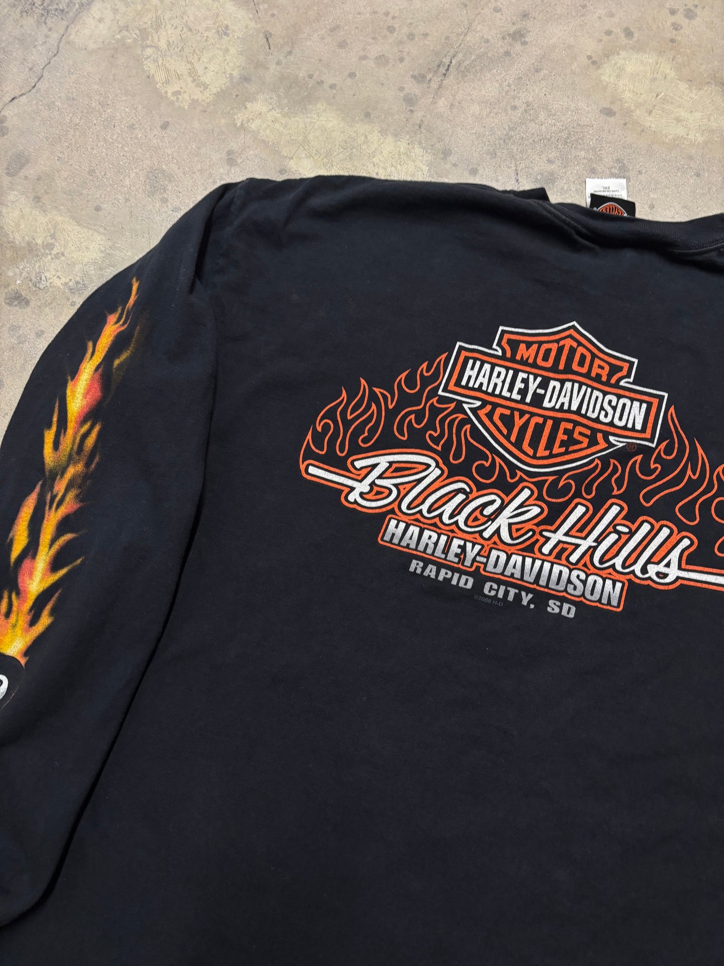 Vintage Harley Davidson pool ball long sleeve shirt size XXL