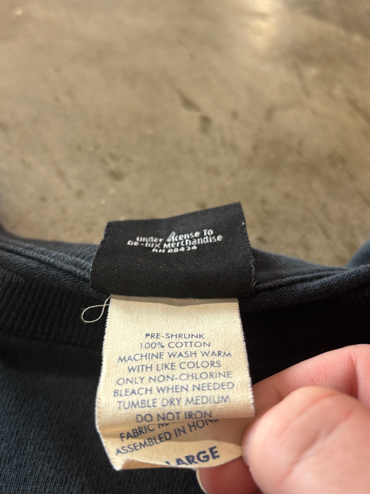 Vintage Harley Davidson skull flame long sleeve size large