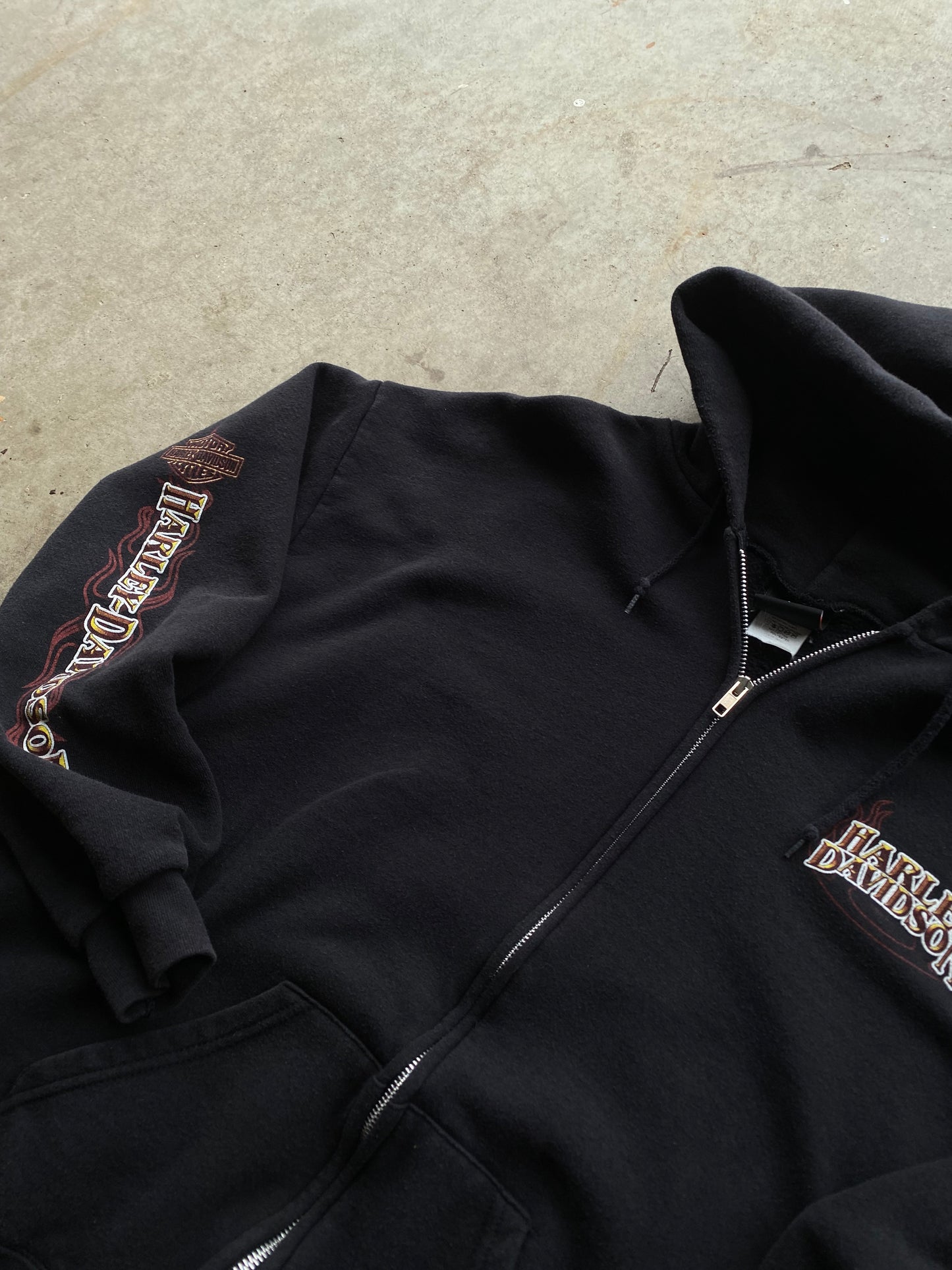 Vintage Harley Davidson Large zip up hoodie