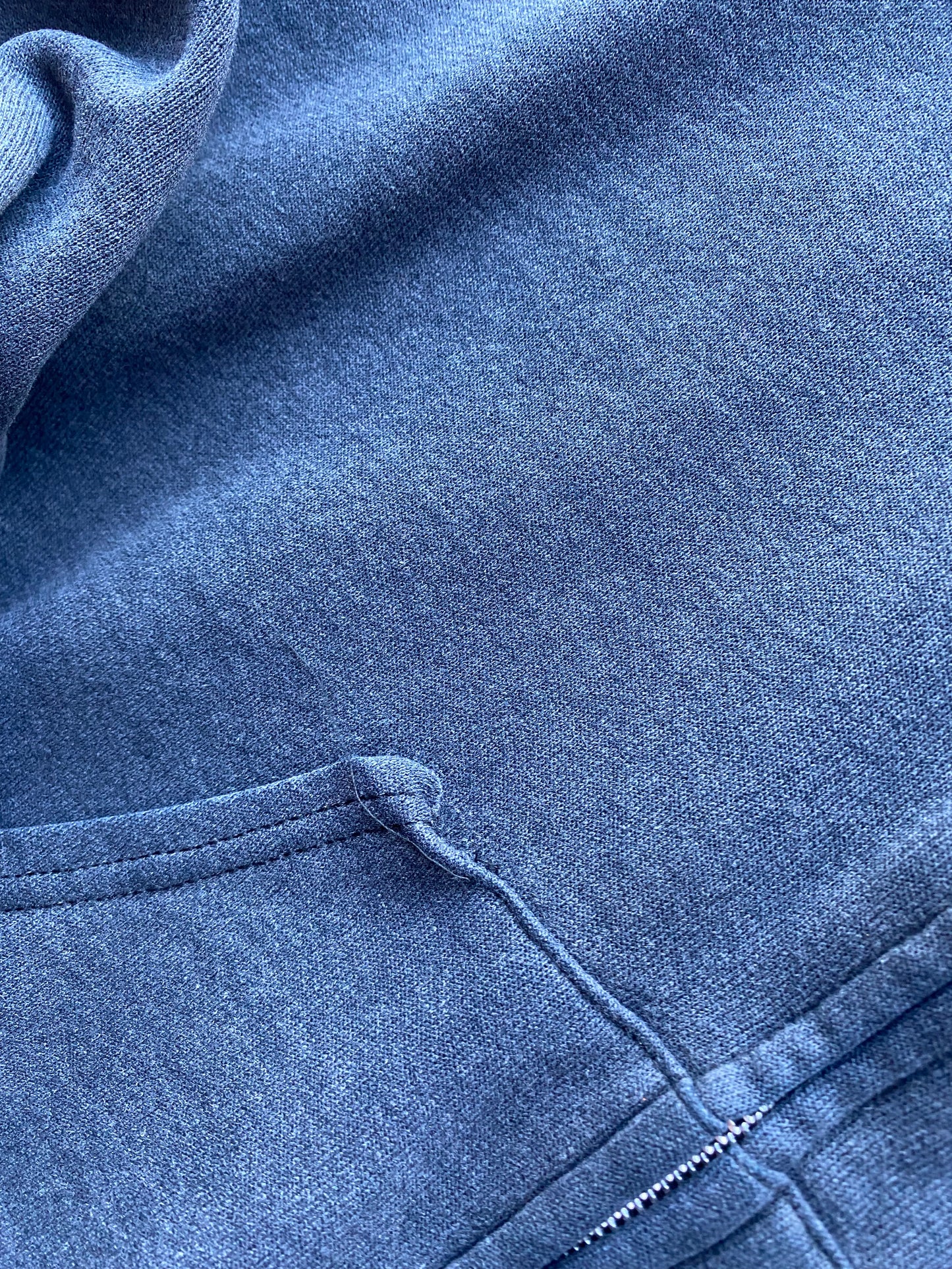 Vintage Harley Davidson Blue Flame  zip Hoodie size extra large