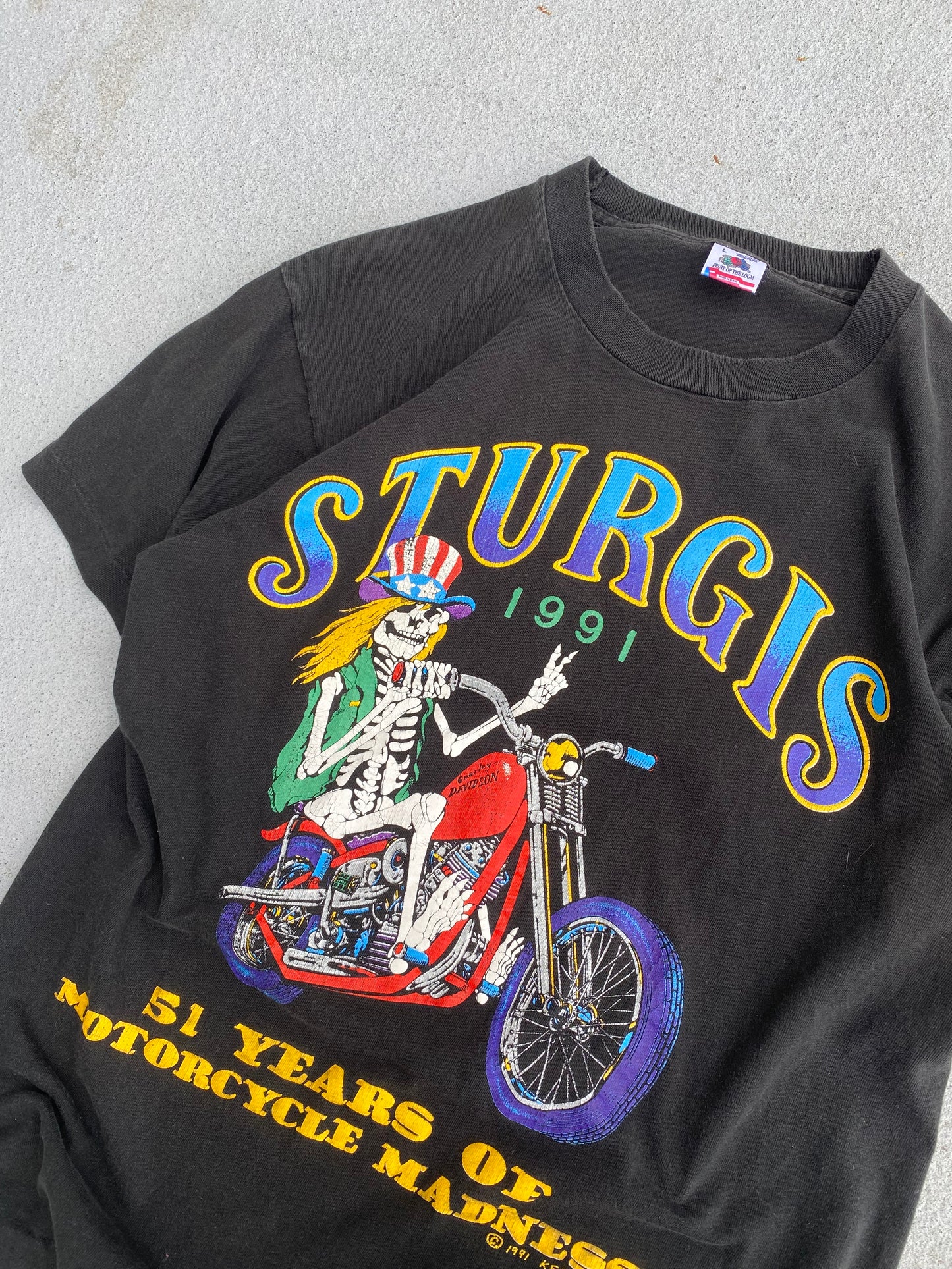 Vintage Sturgis Grateful Dead Inspired Shirt Size Large