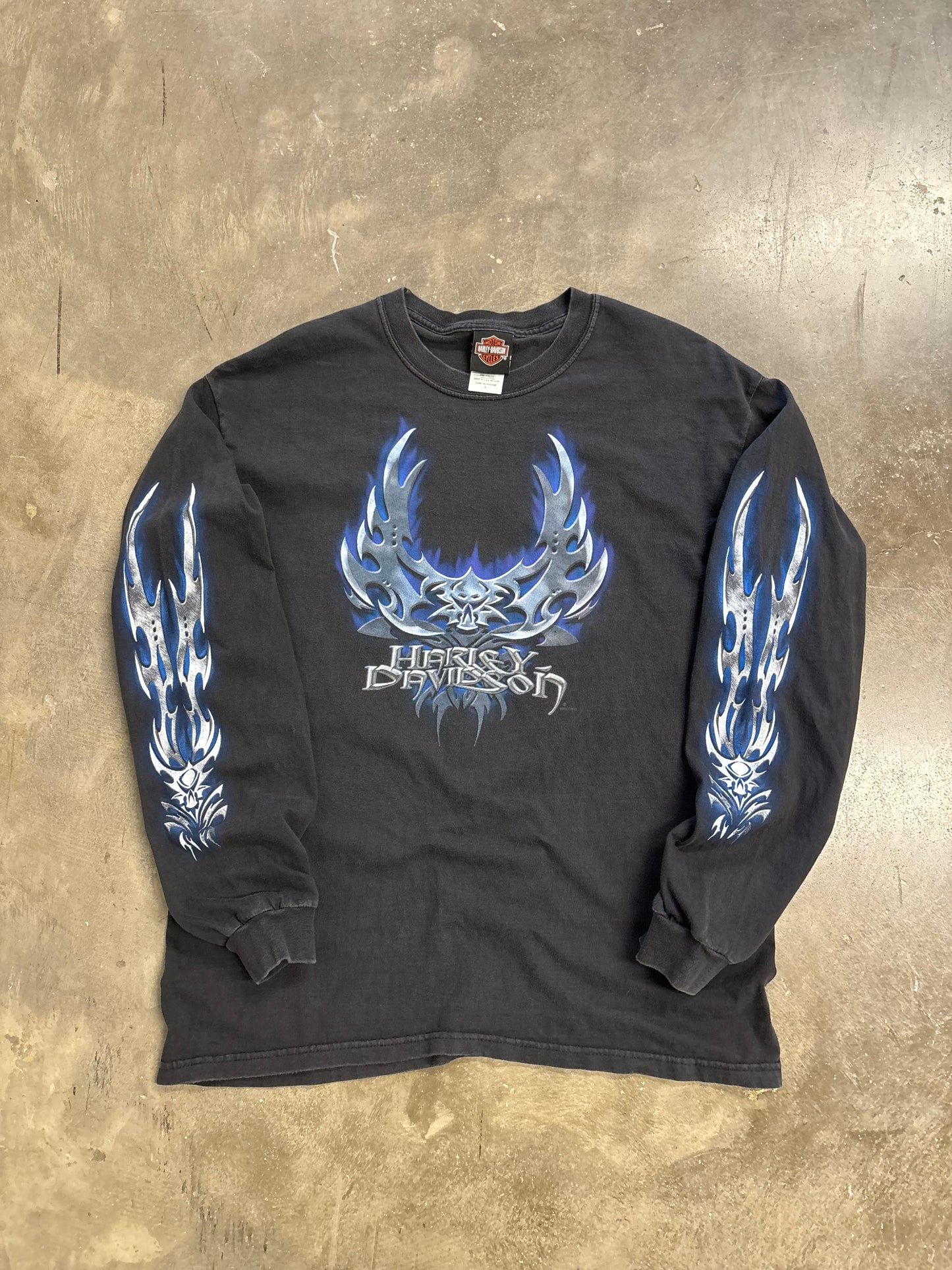 Vintage Harley Davidson blade long sleeve size large