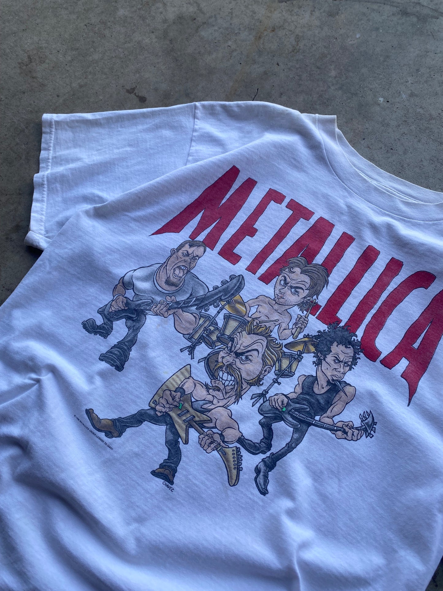 Vintage Metallica 1996 Cartoon shirt  size extra large