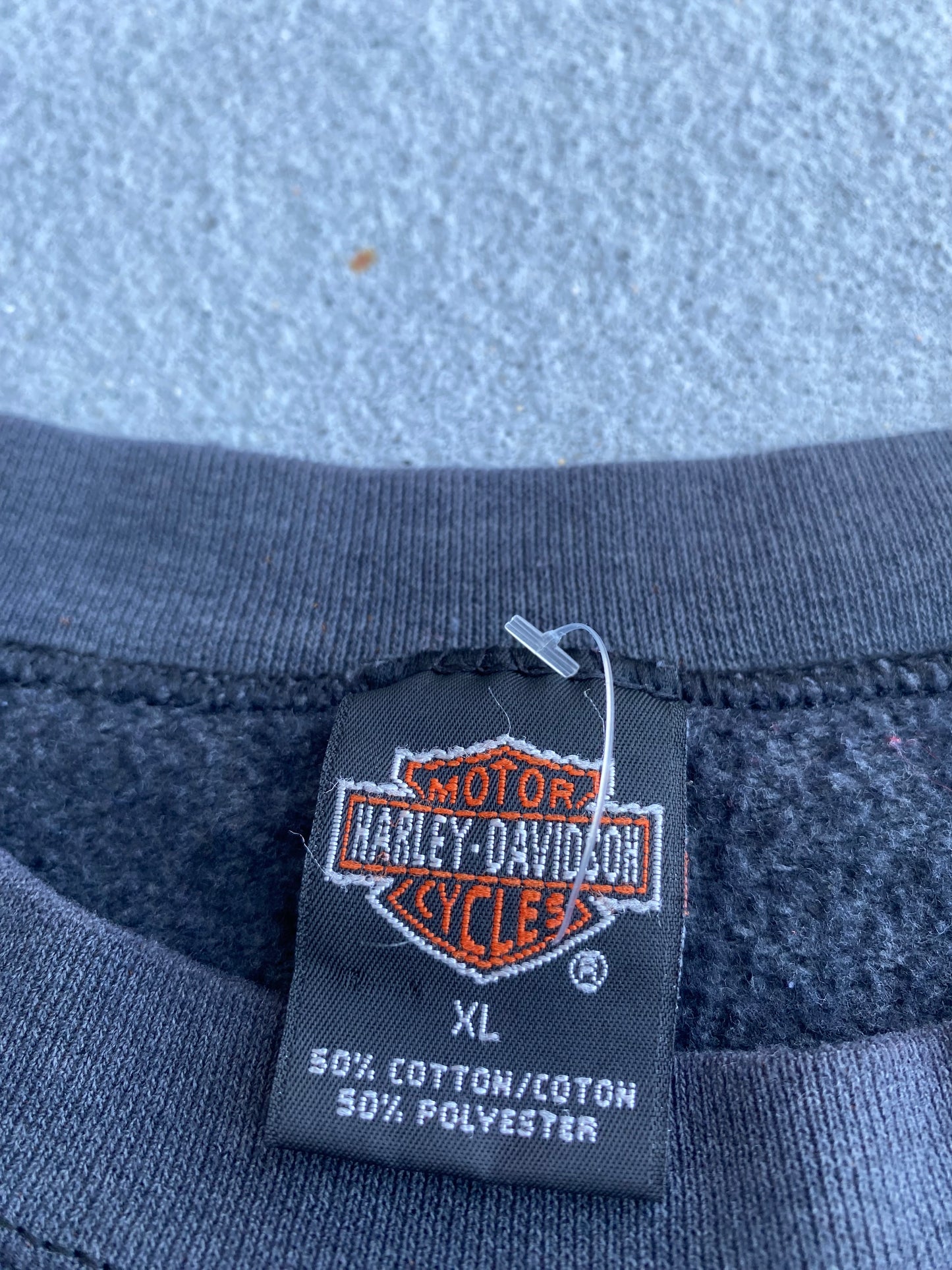 Vintage Harley Davidson Smoking Sleeves Sweatshirt Size XL