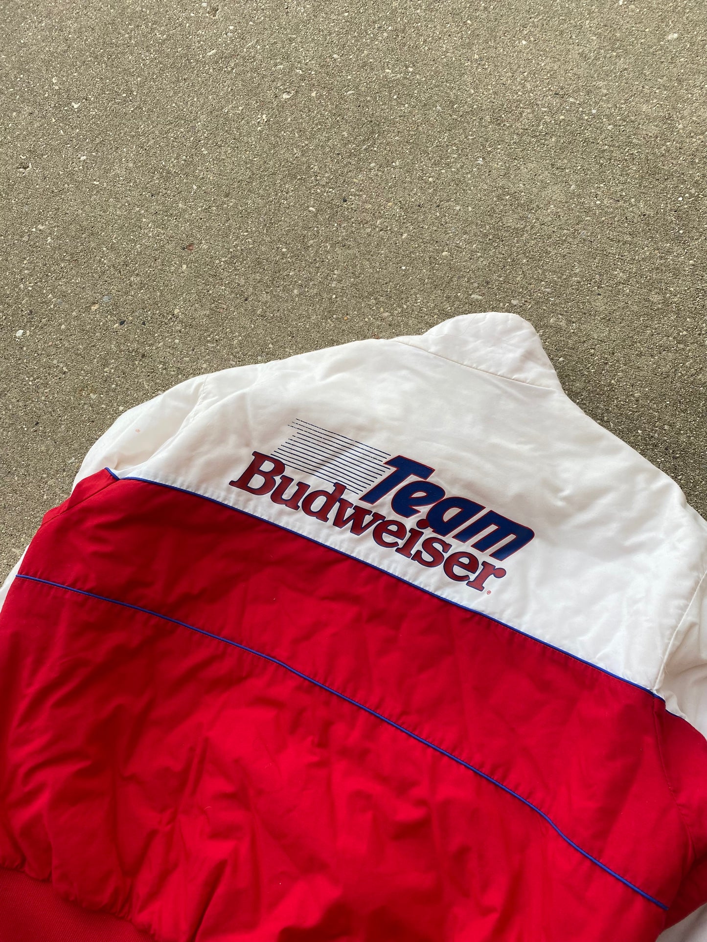 Vintage Team Budweiser Jacket Size Large