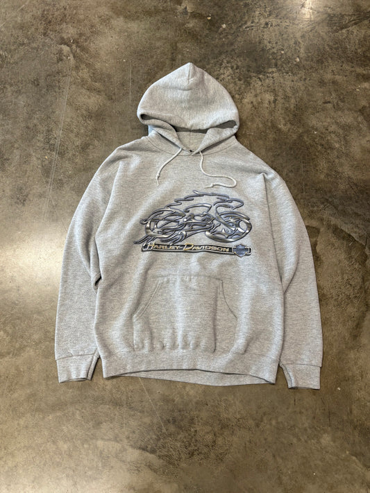Vintage Harley Davidson Grey hoodie size large