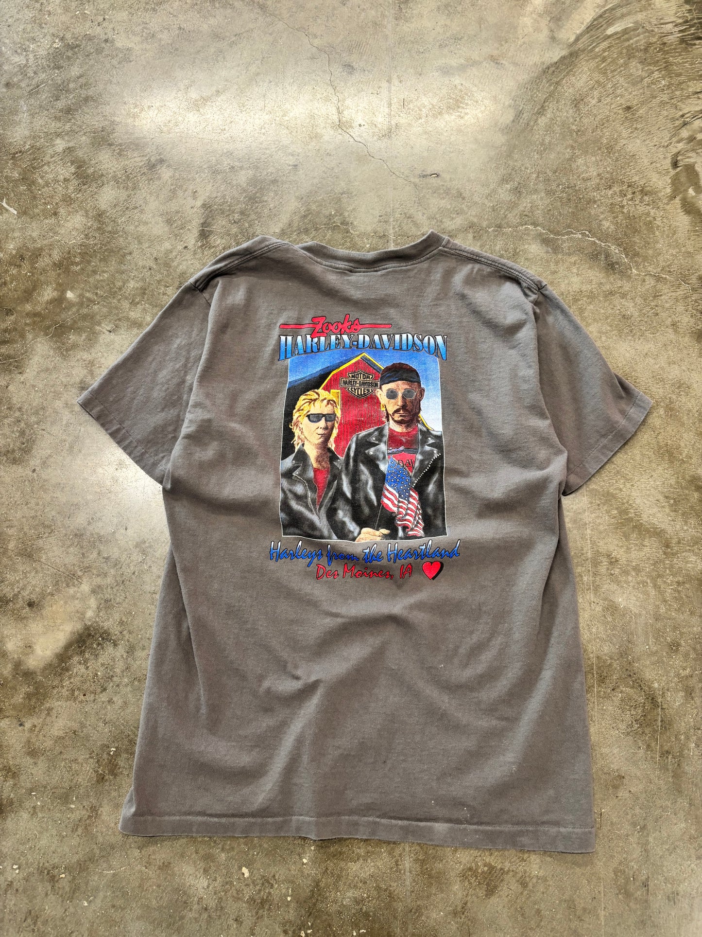 Vintage Harley Davidson American Gothic shirt size large