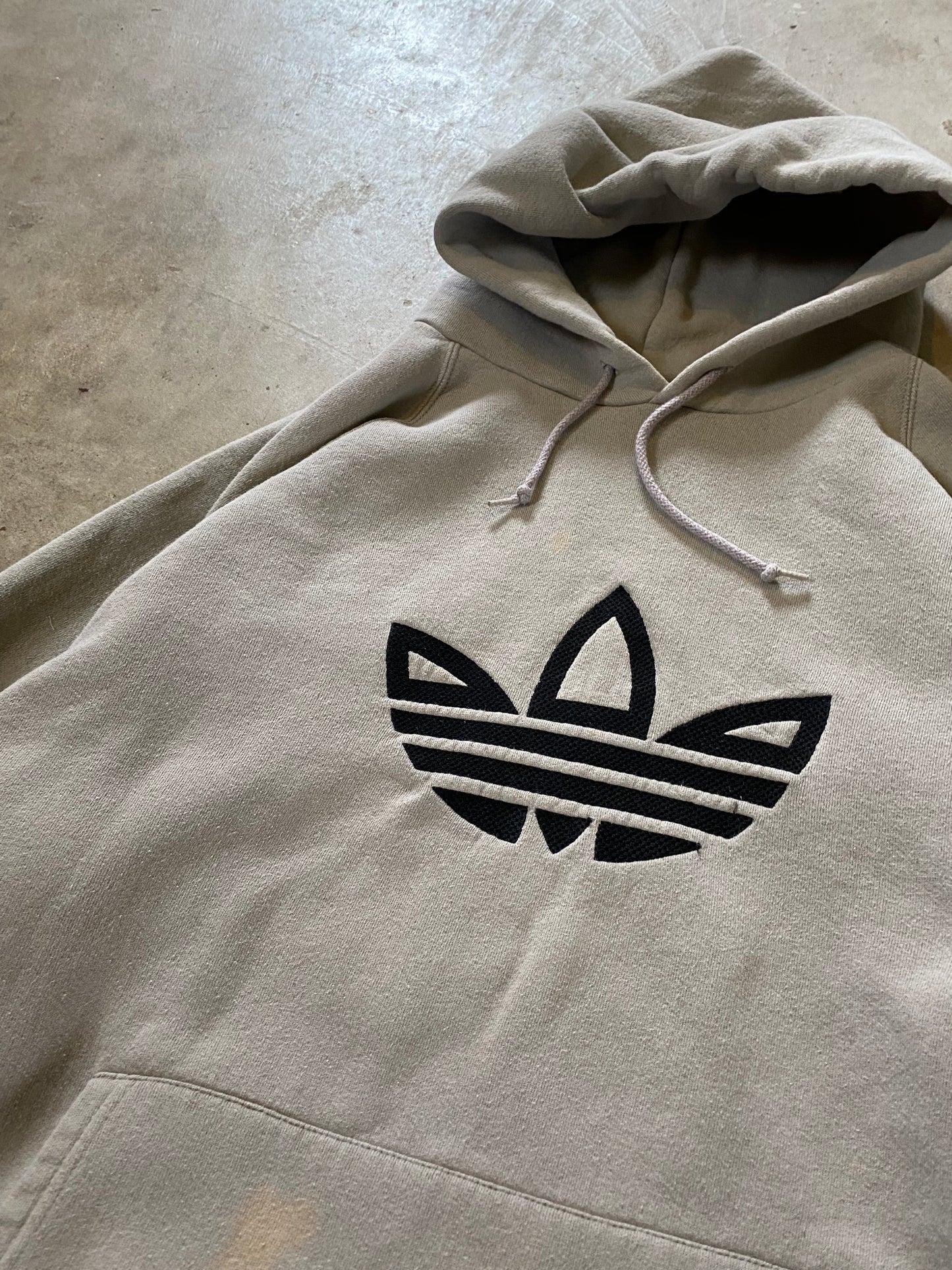 Vintage Adidas Trefoil Earth Tone Hoodie Size XL