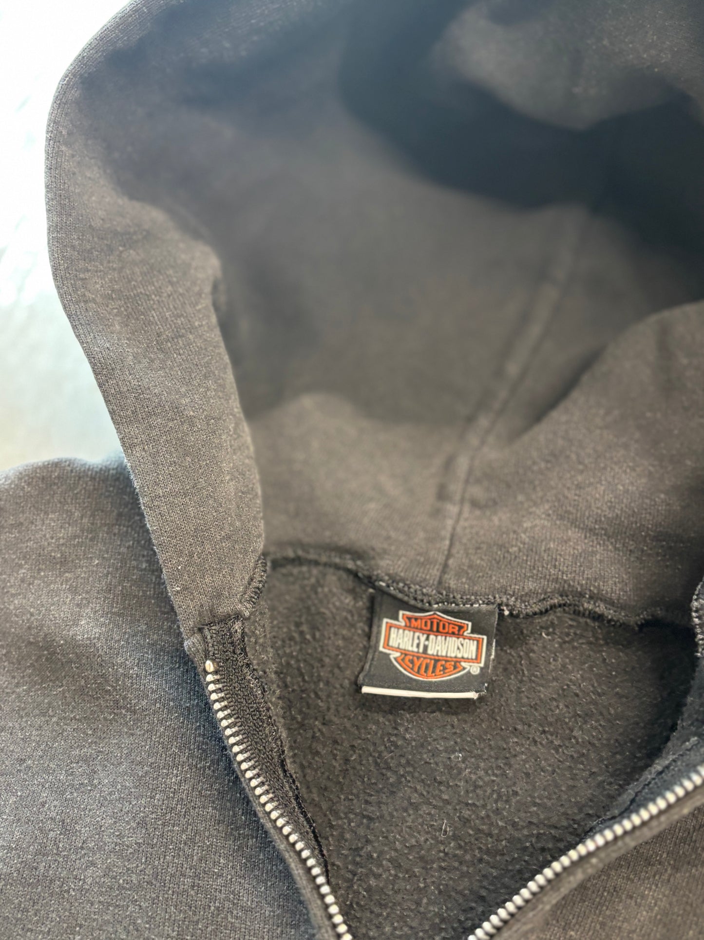 Vintage Harley Davidson purple zip up hoodie feel the heat size large