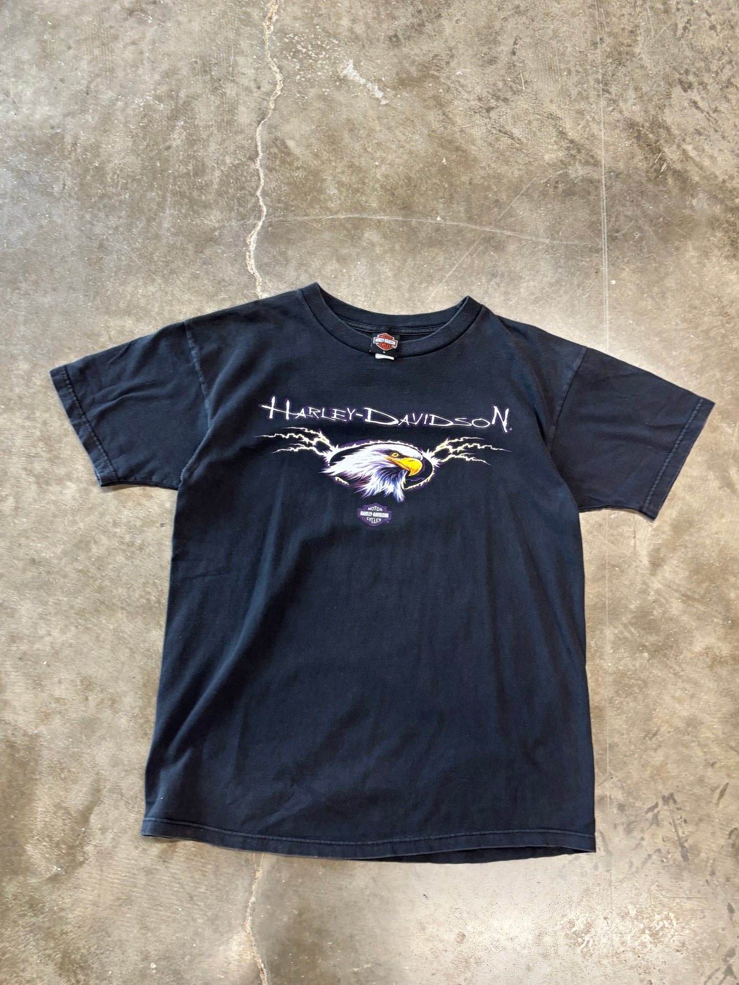 Vintage Harley Davidson purple Eagle Lightning shirt
