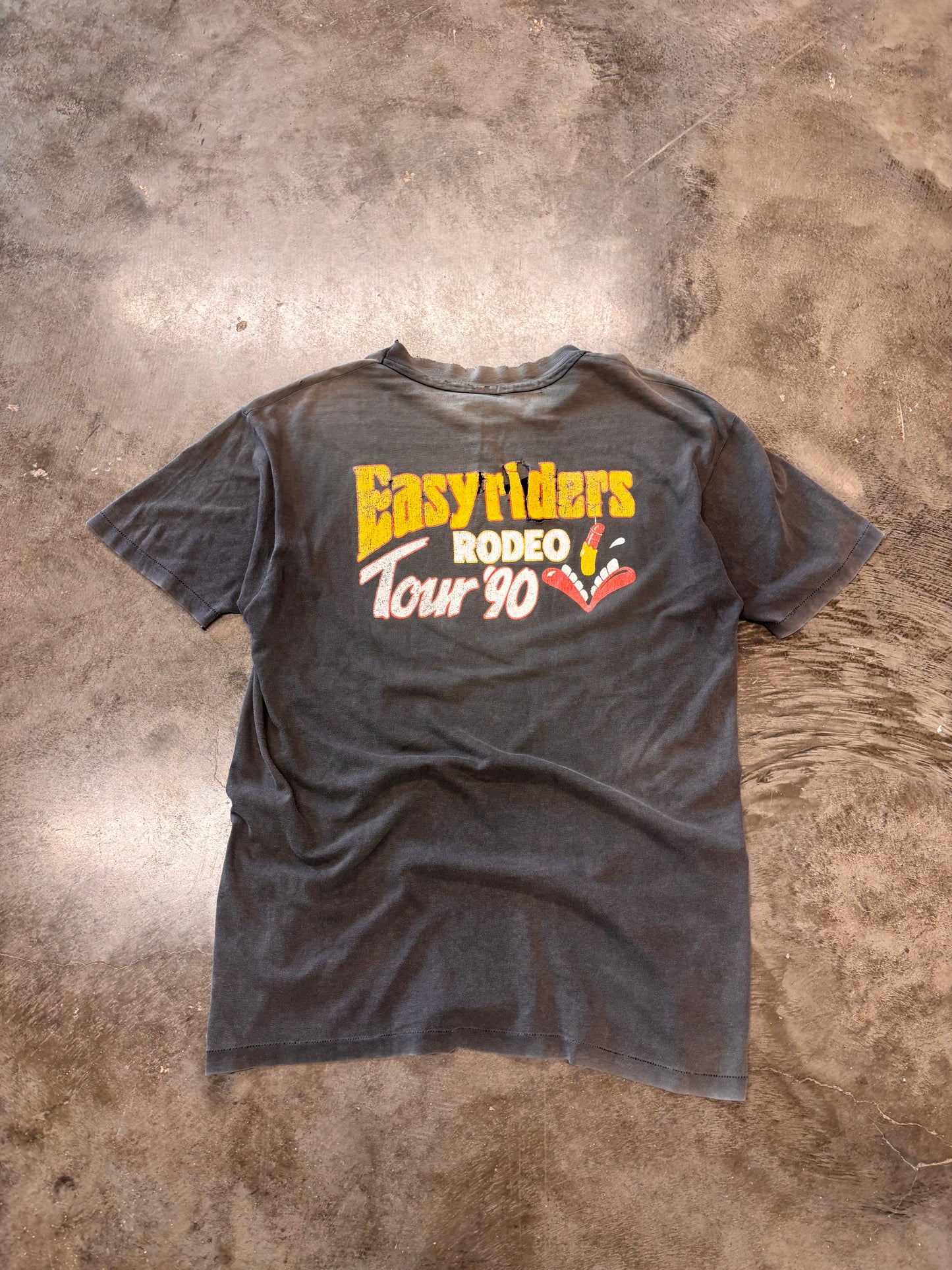 Vintage smoked out 1990 Easyrider shirt size large