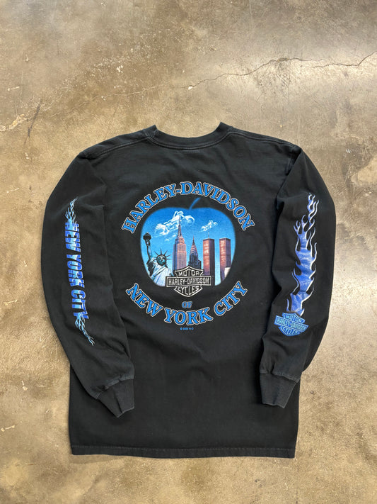 Vintage Harley Davidson twin towers long sleeve size large