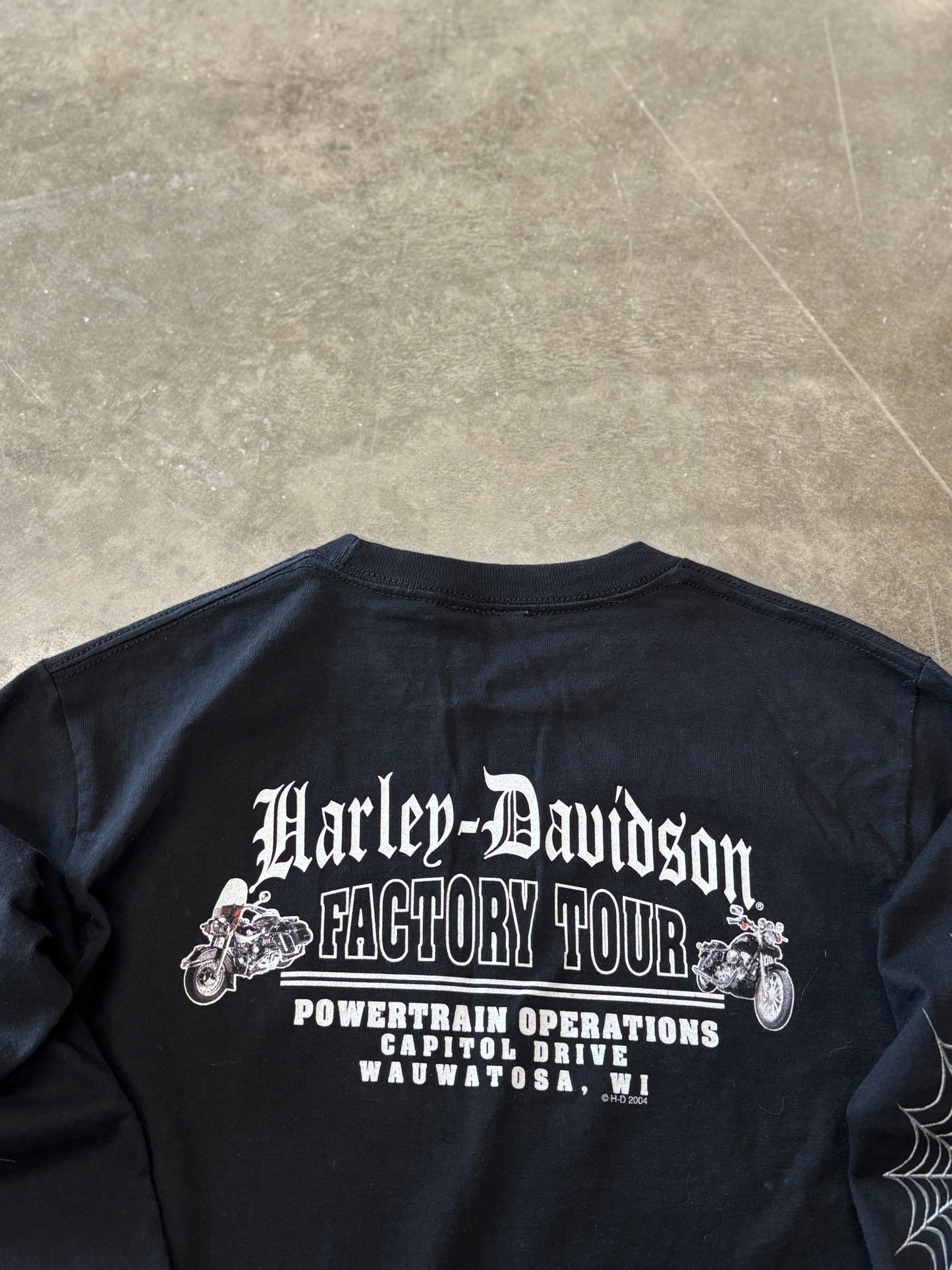 Vintage Harley Davidson spider web size small
