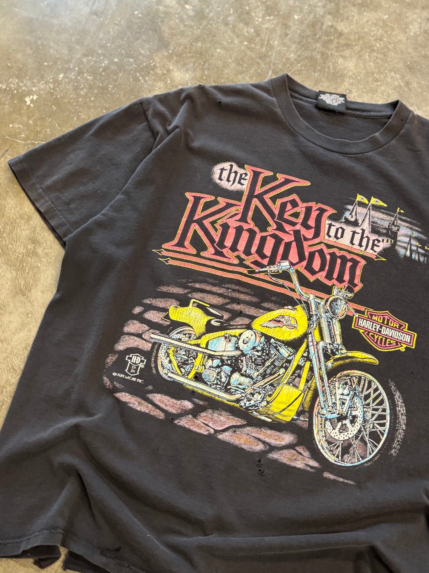 Vintage Harley Davidson Key to the Kingdom shirt size xl