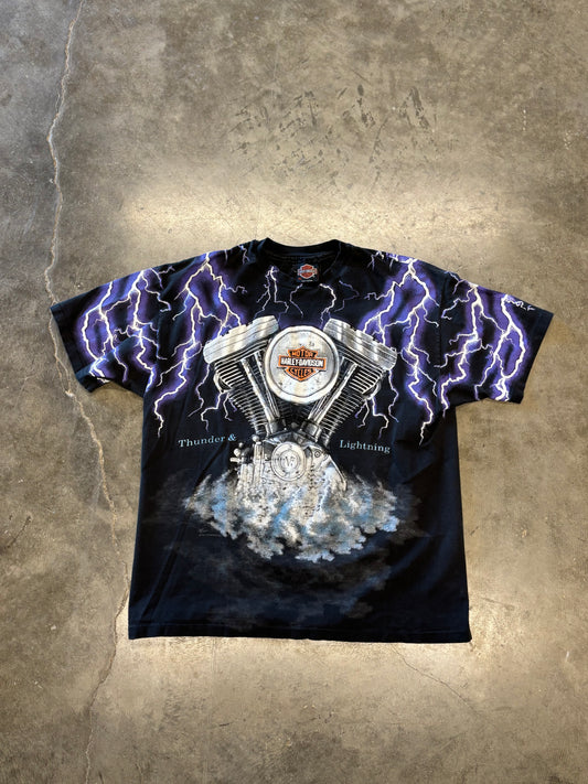 Vintage Harley Purple Lightning shirt size XL