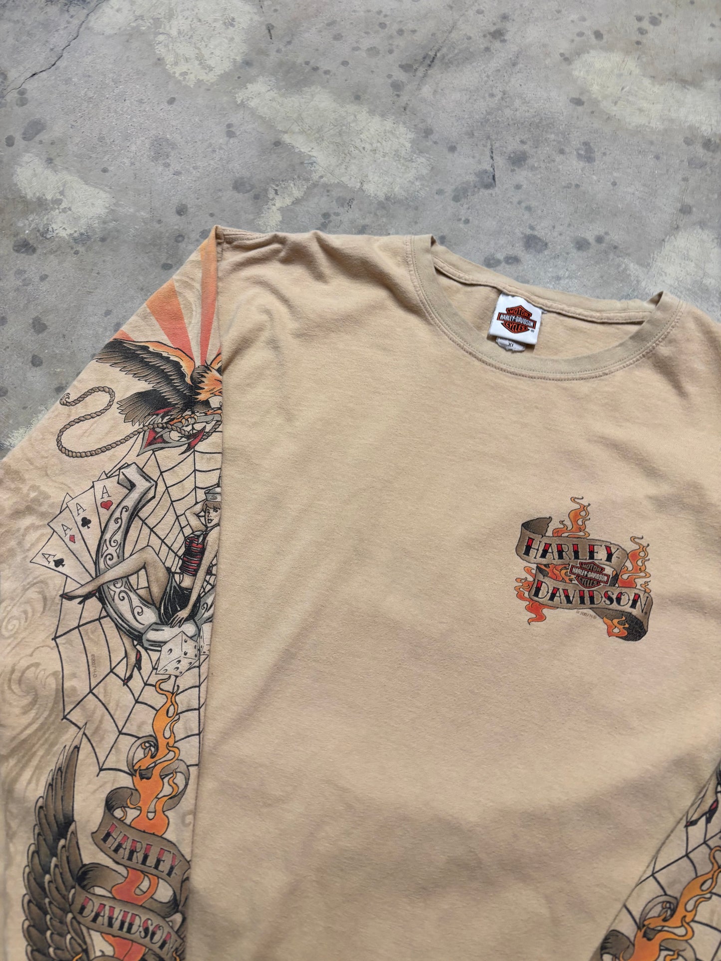Harley Davidson Tattoo Long sleeve size extra large