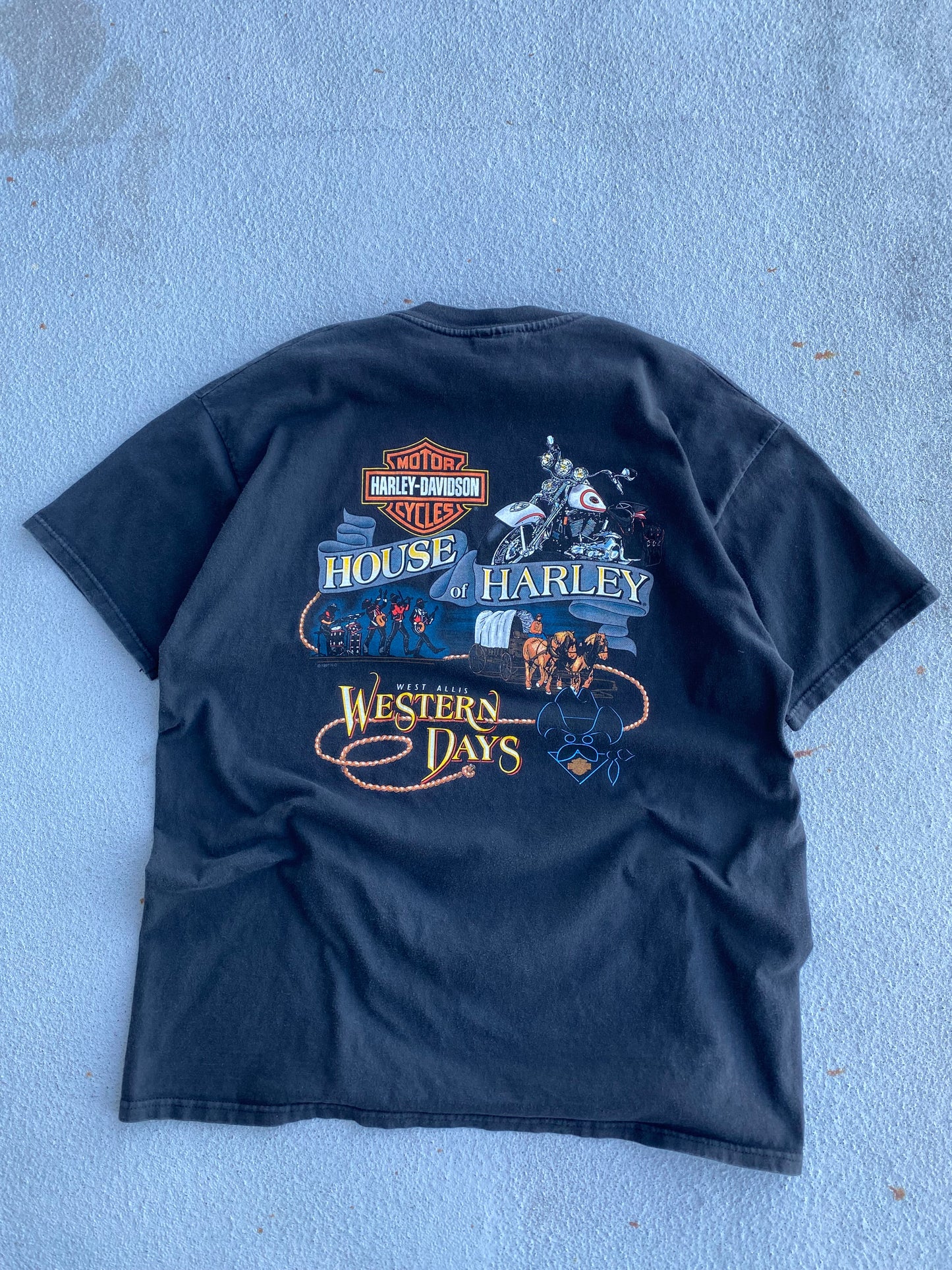 Vintage Harley Davidson One with the wind shirt size Extra large