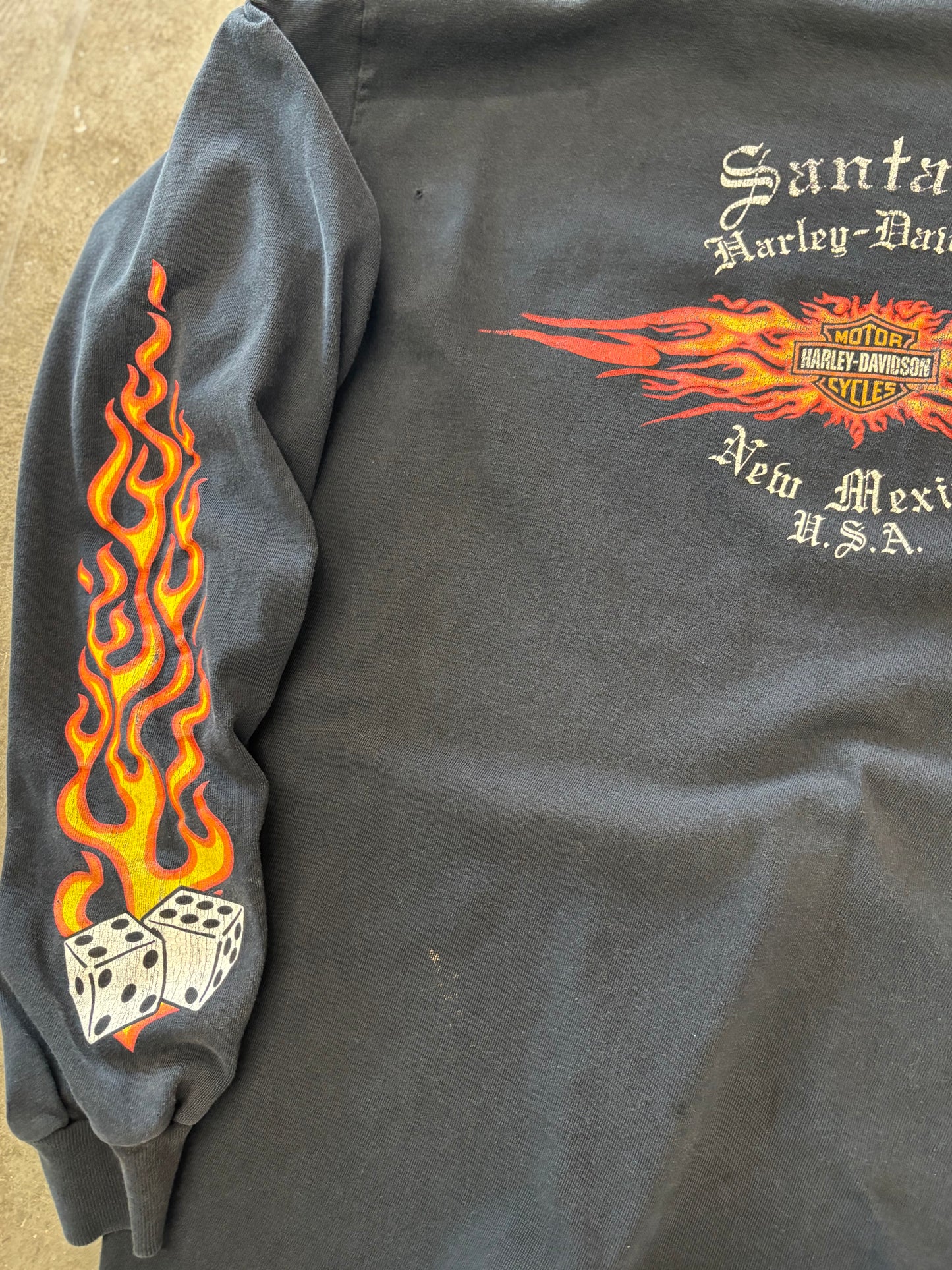 Vintage Harley Davidson Dice long sleeve size medium