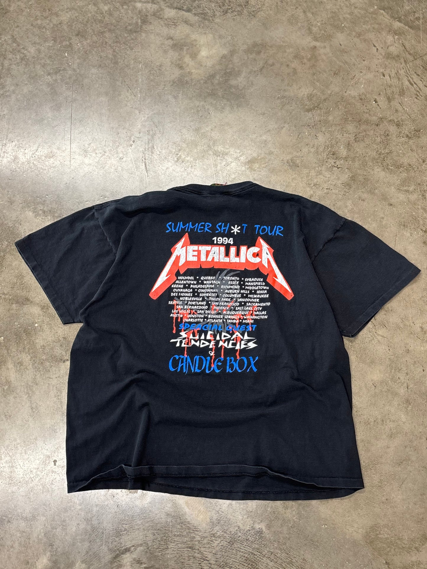 Vintage Metallica Summer Tour shirt size xxl