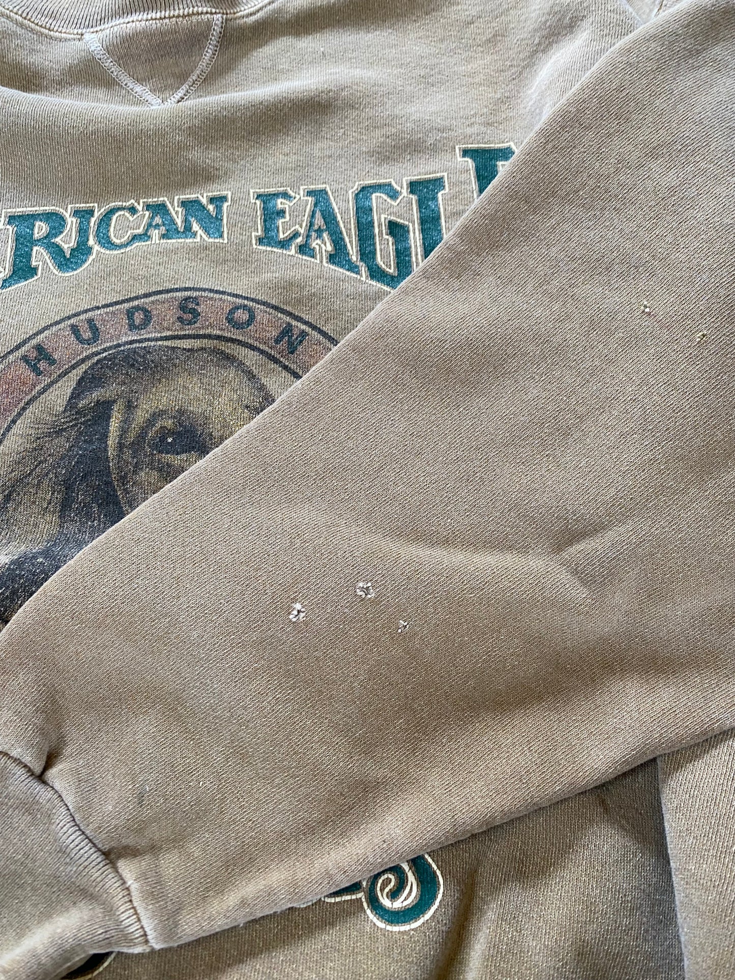 Vintage American Eagle Earth Tone Dog sweatshirt Size Large