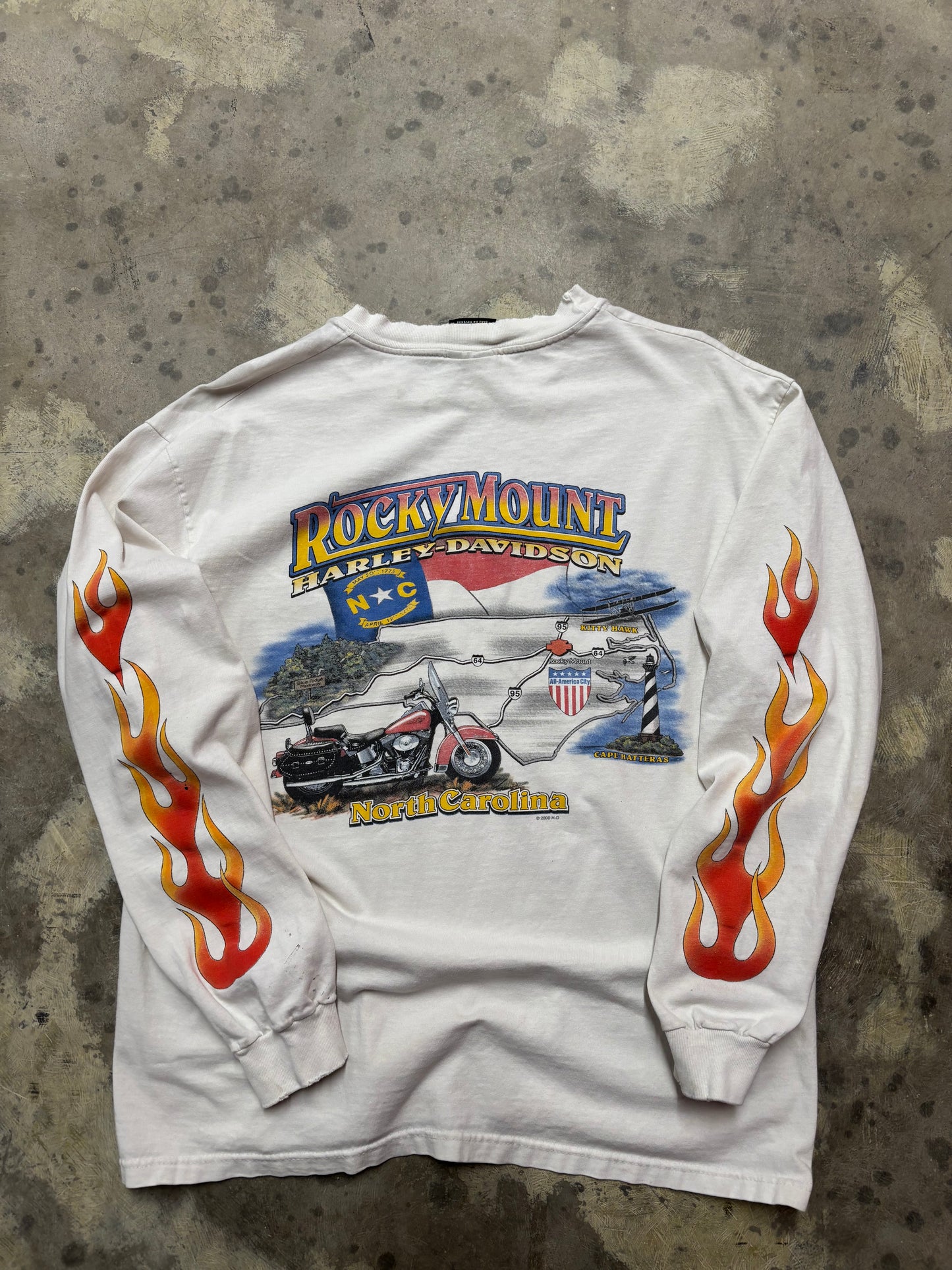 Vintage Harley Davidson Hell on Wheels longsleeve size large