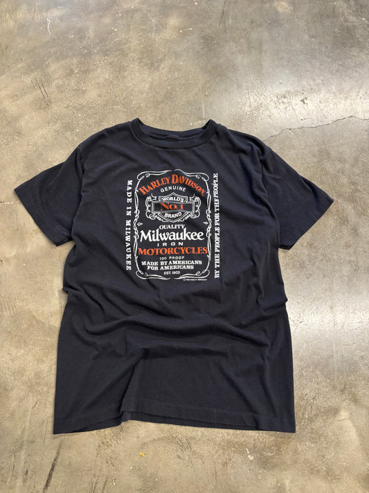 Vintage 80’s Harley Whiskey shirt size large