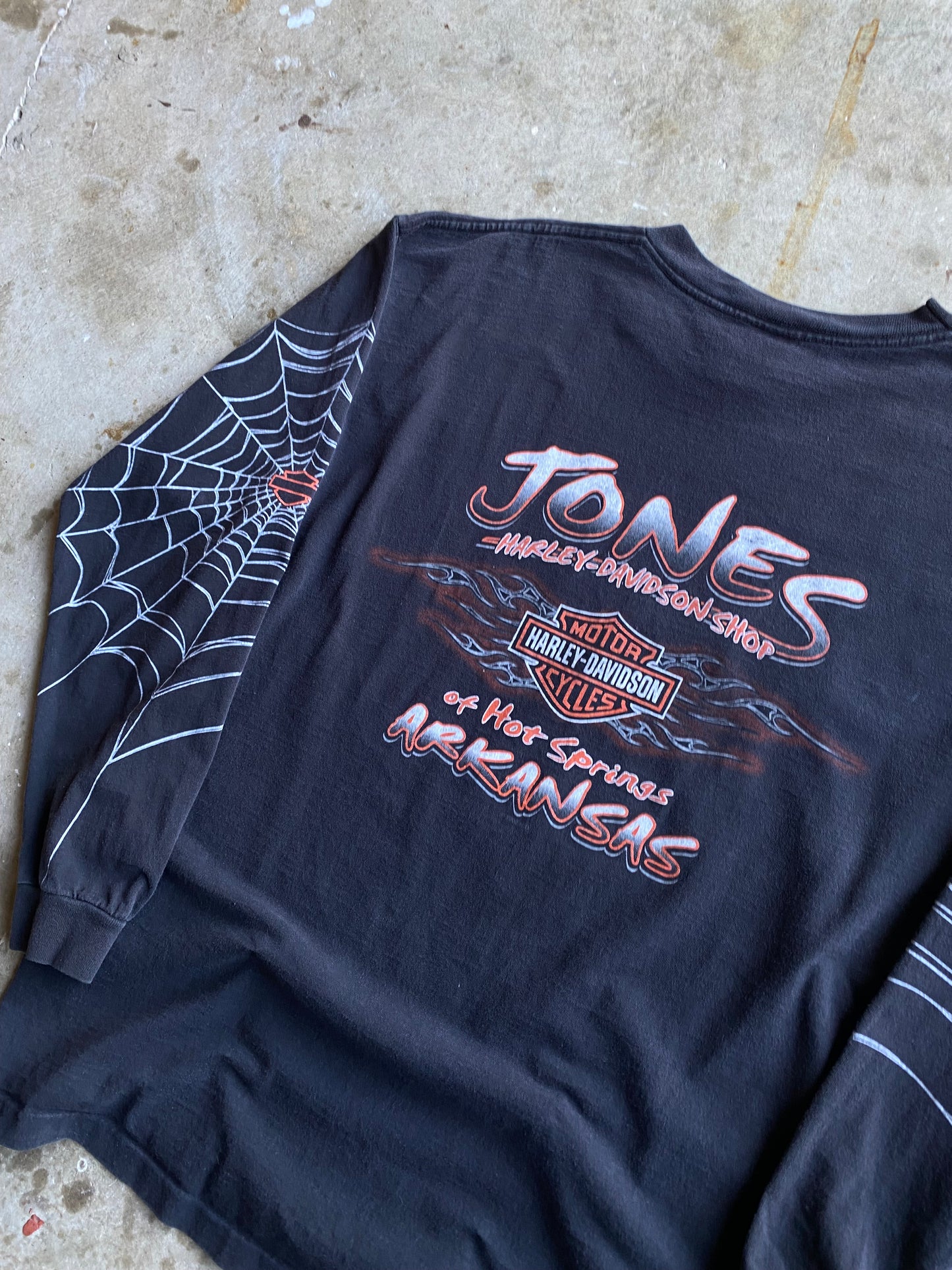 Vintage Harley Davidson Spider Web long sleeve size extra large shirt