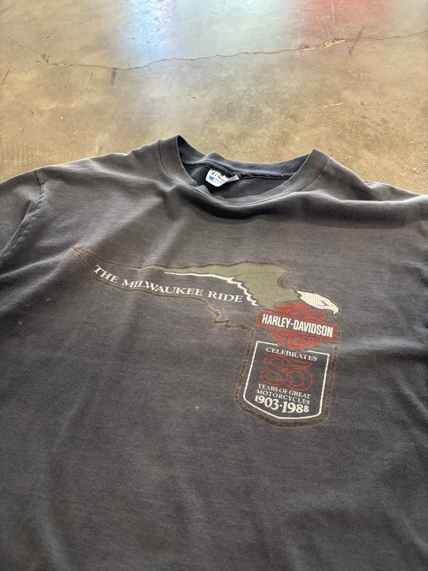 Vintage Faded Out 80’s Harley Davidson shirt size xL
