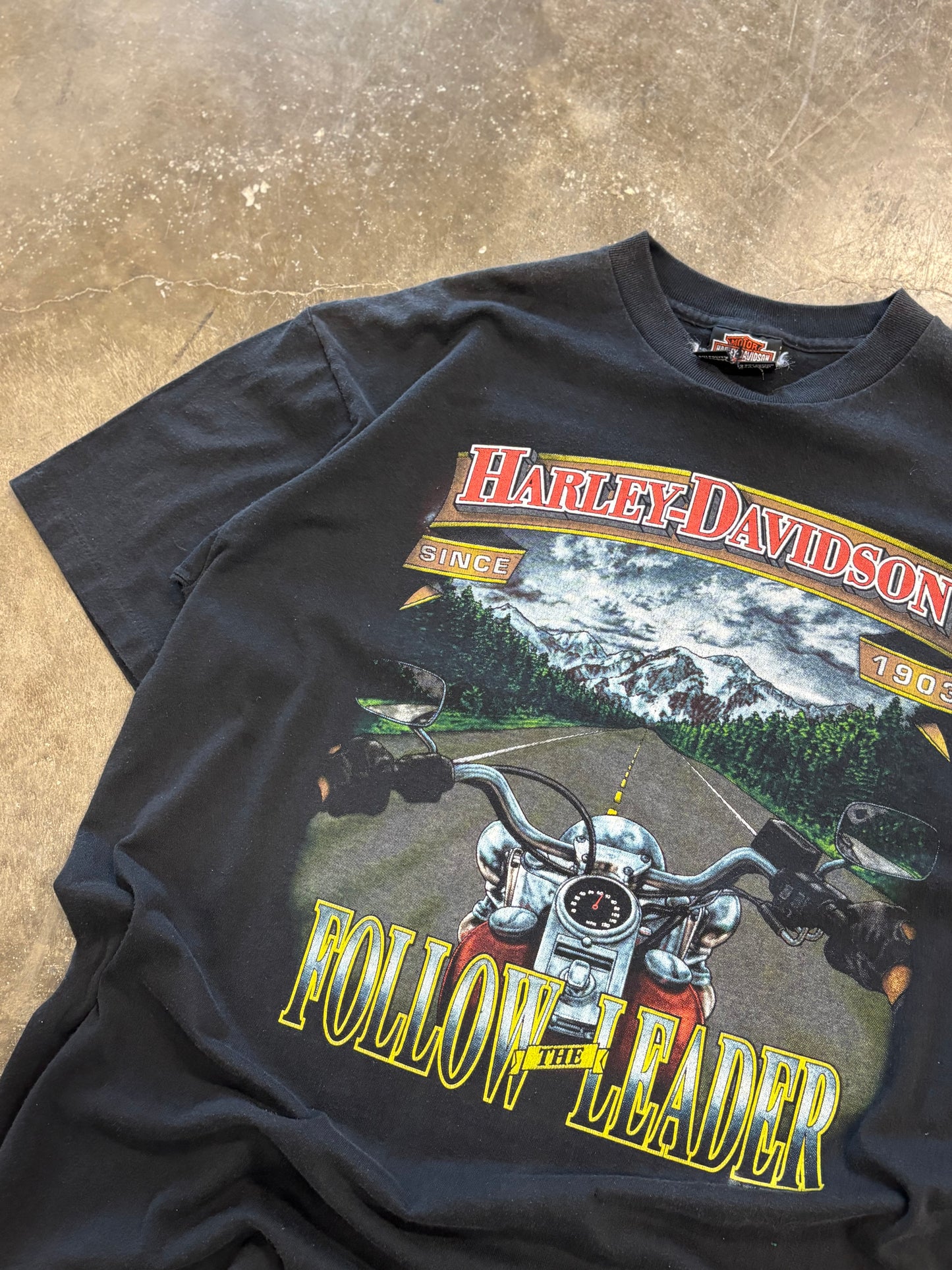 Vintage Harley Davidson follow the leader shirt size xl