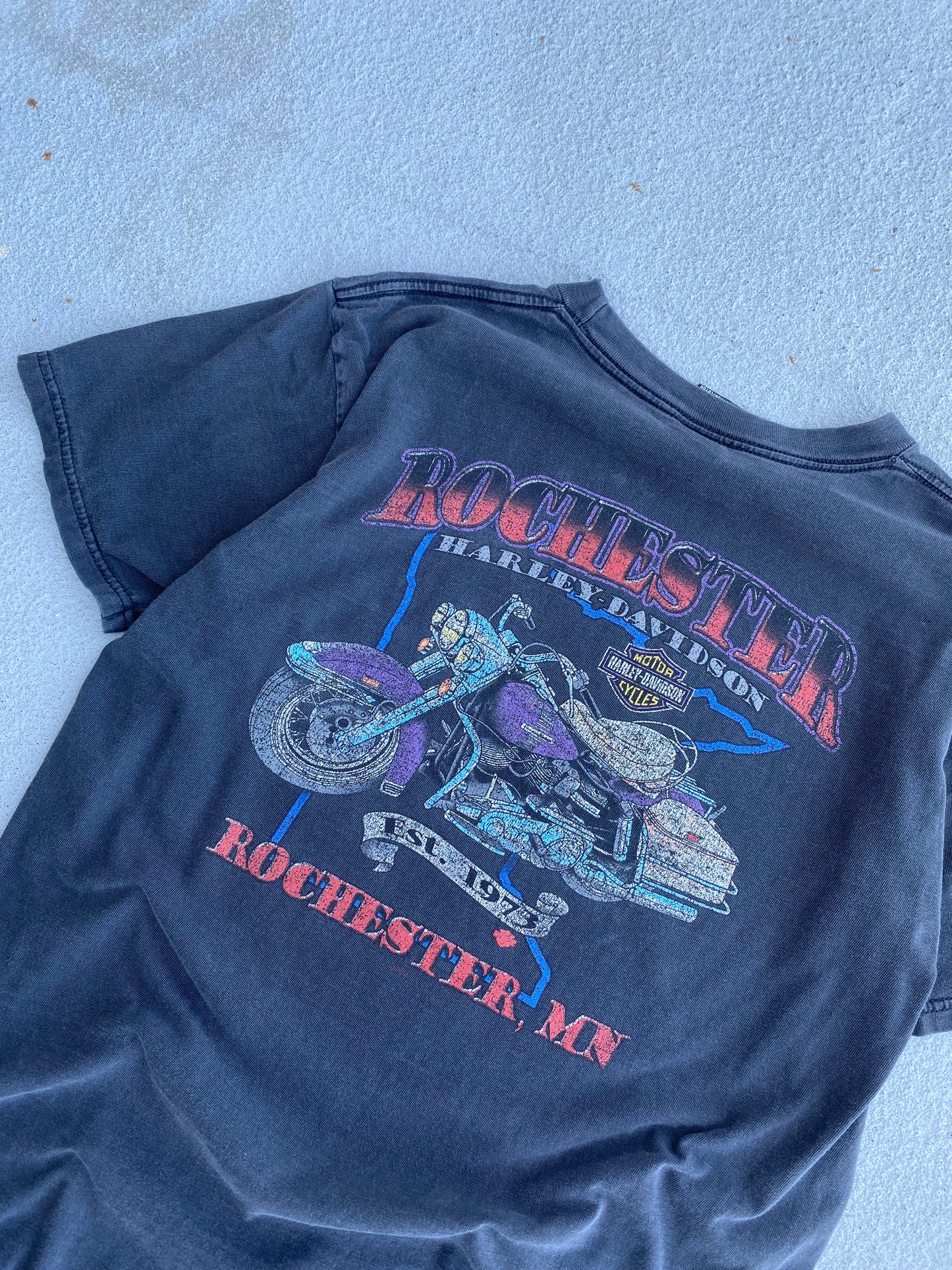 Vintage Harley Lightning Bolt shirt size large