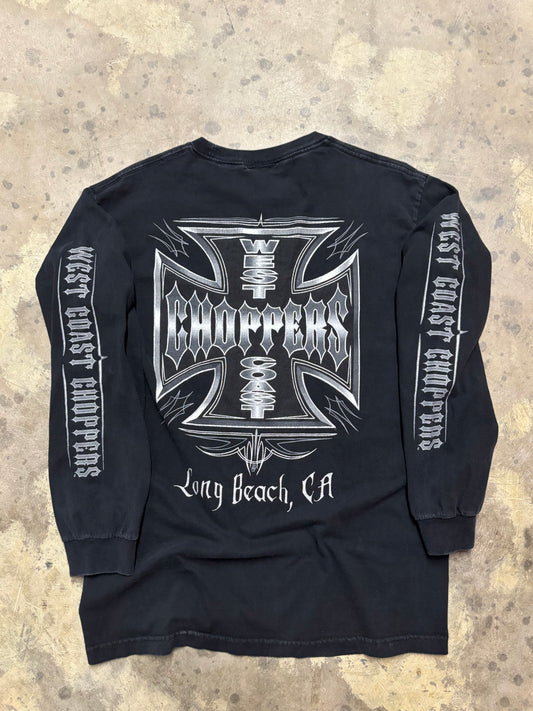 Vintage West Coast Choppers Iron sleeve shirt size XL